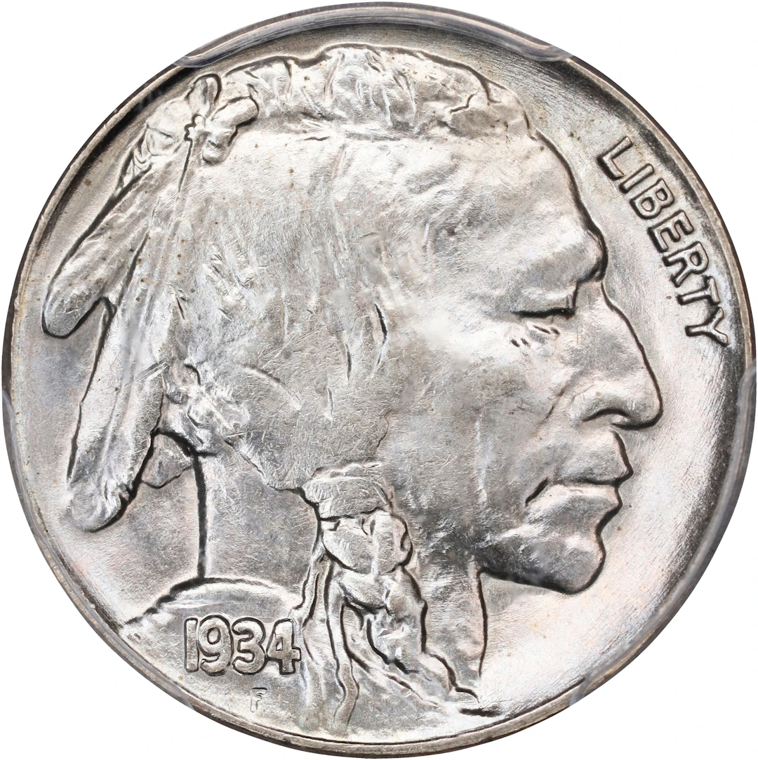 1934 Buffalo Nickel. MS-65 (PCGS).