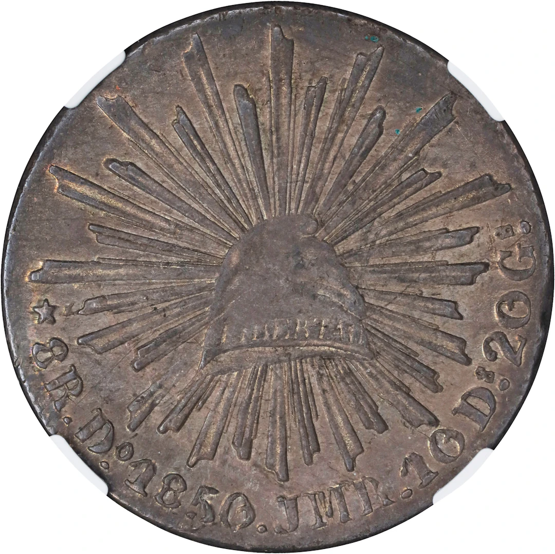 MEXICO. 8 Reales, 1850-Do JMR. Durango Mint. NGC AU Details--Obverse