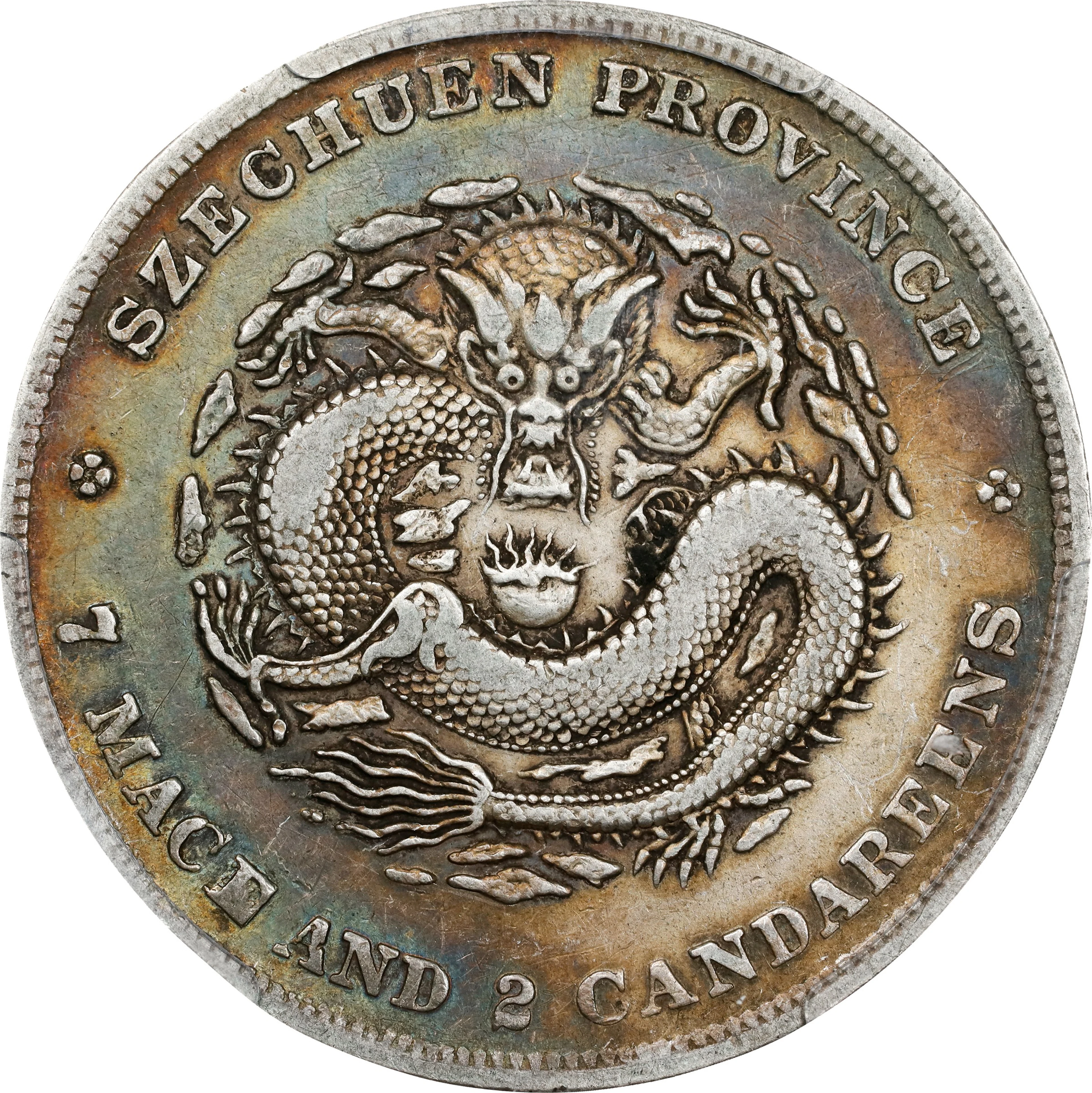 (t) CHINA. Szechuan. 7 Mace 2 Candareens (Dollar), ND (1901-08). Chengdu