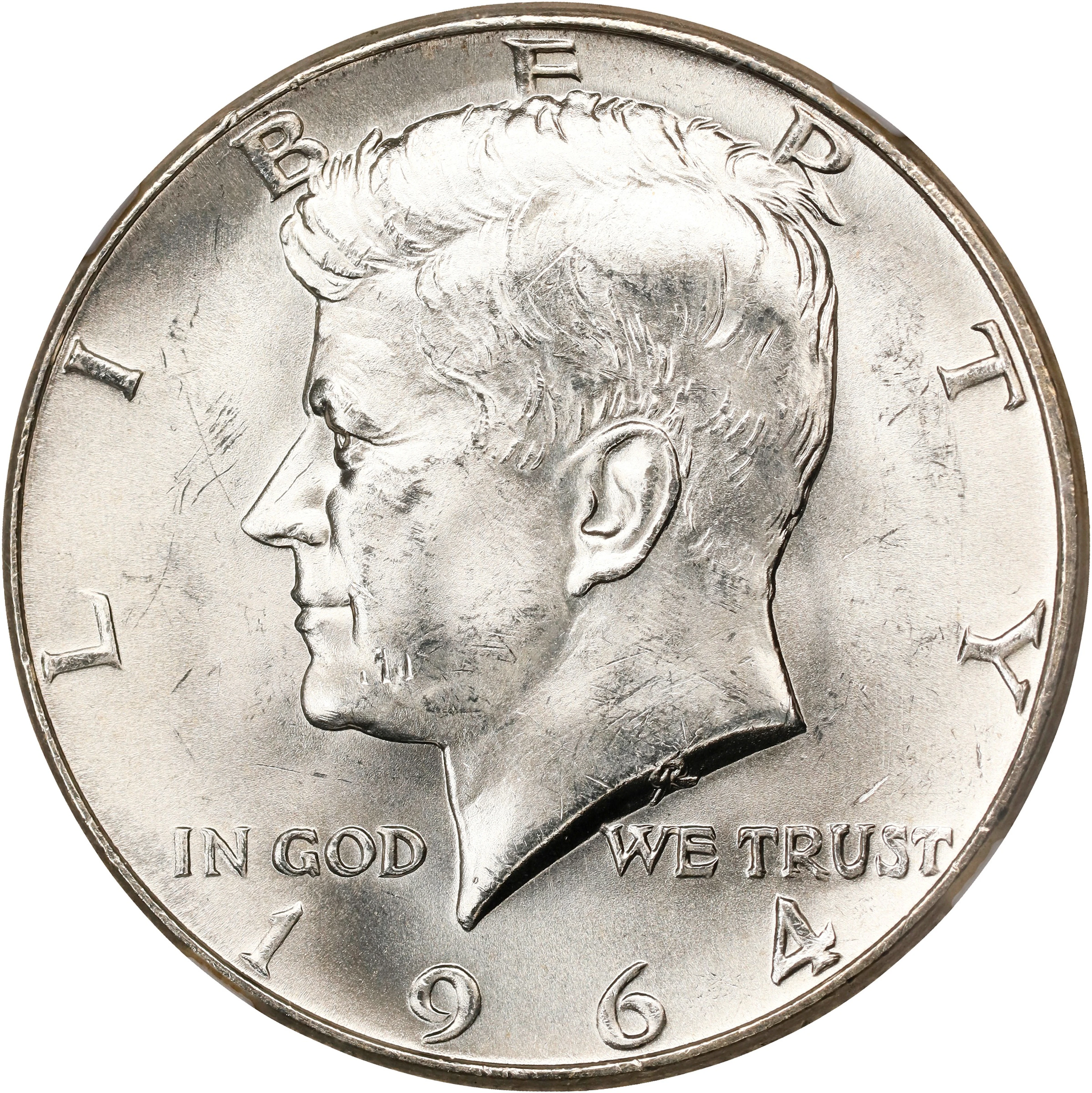 1964-D Kennedy Half Dollar. FS-103. Tripled Die Obverse. MS-64 (NGC).