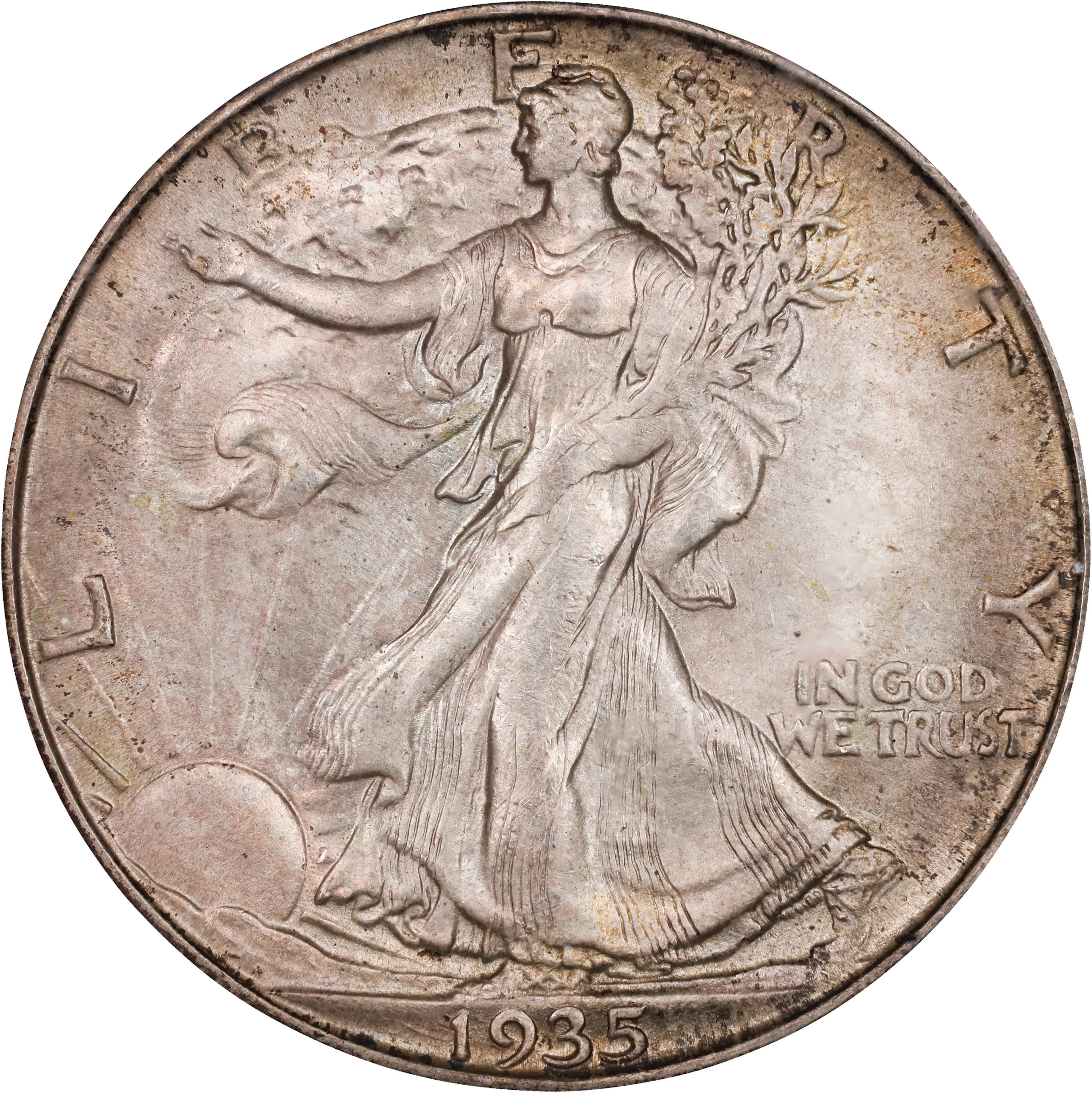 1935-D Walking Liberty Half Dollar. MS-65 (PCGS).
