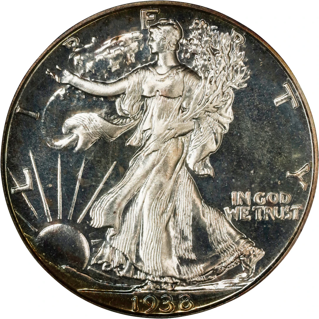1938 Walking Liberty Half Dollar. MS-64 (PCGS). OGH Generation 3.0.