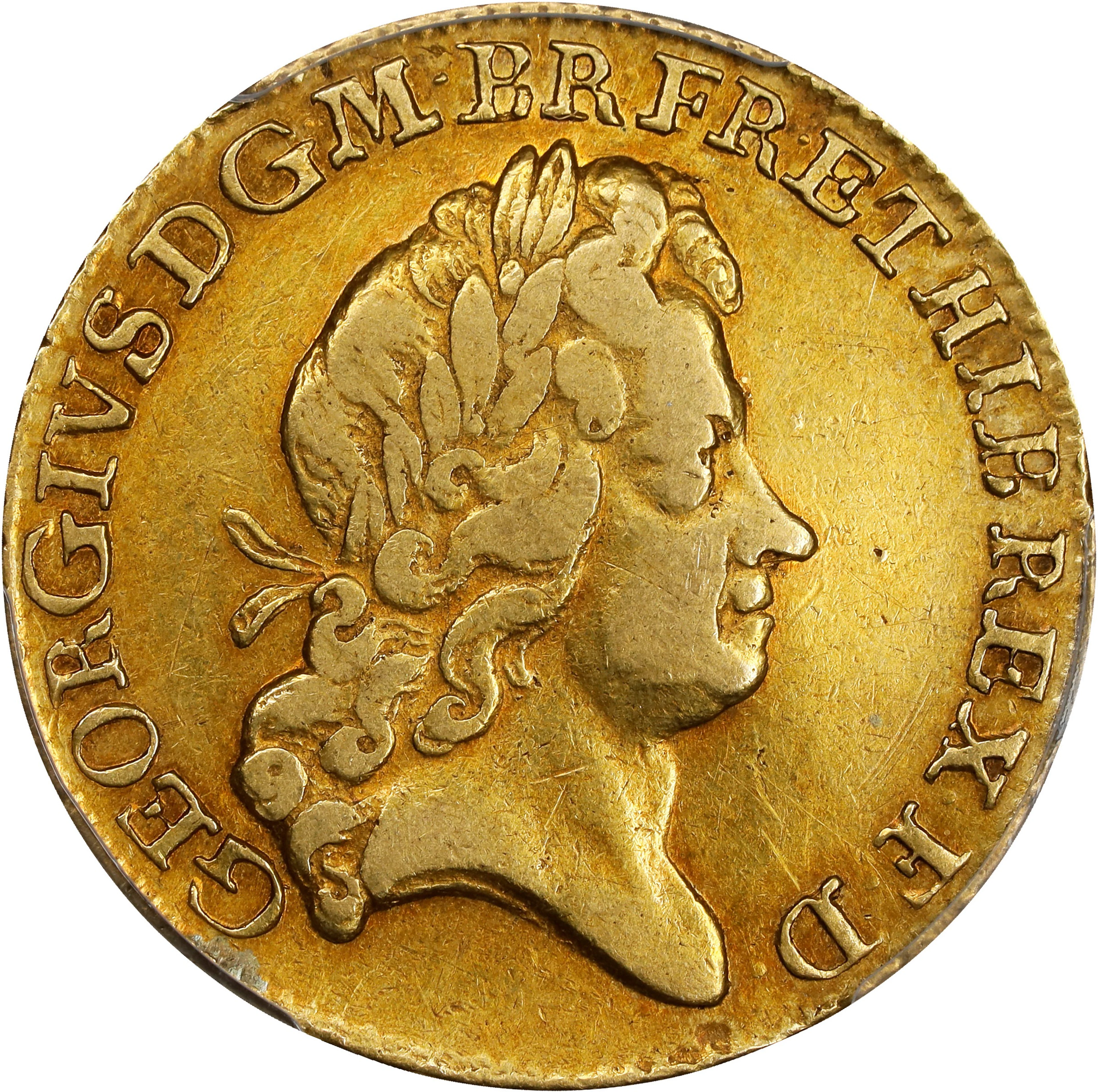 GREAT BRITAIN. Guinea, 1726. George I. PCGS Genuine--Damage, EF Details.