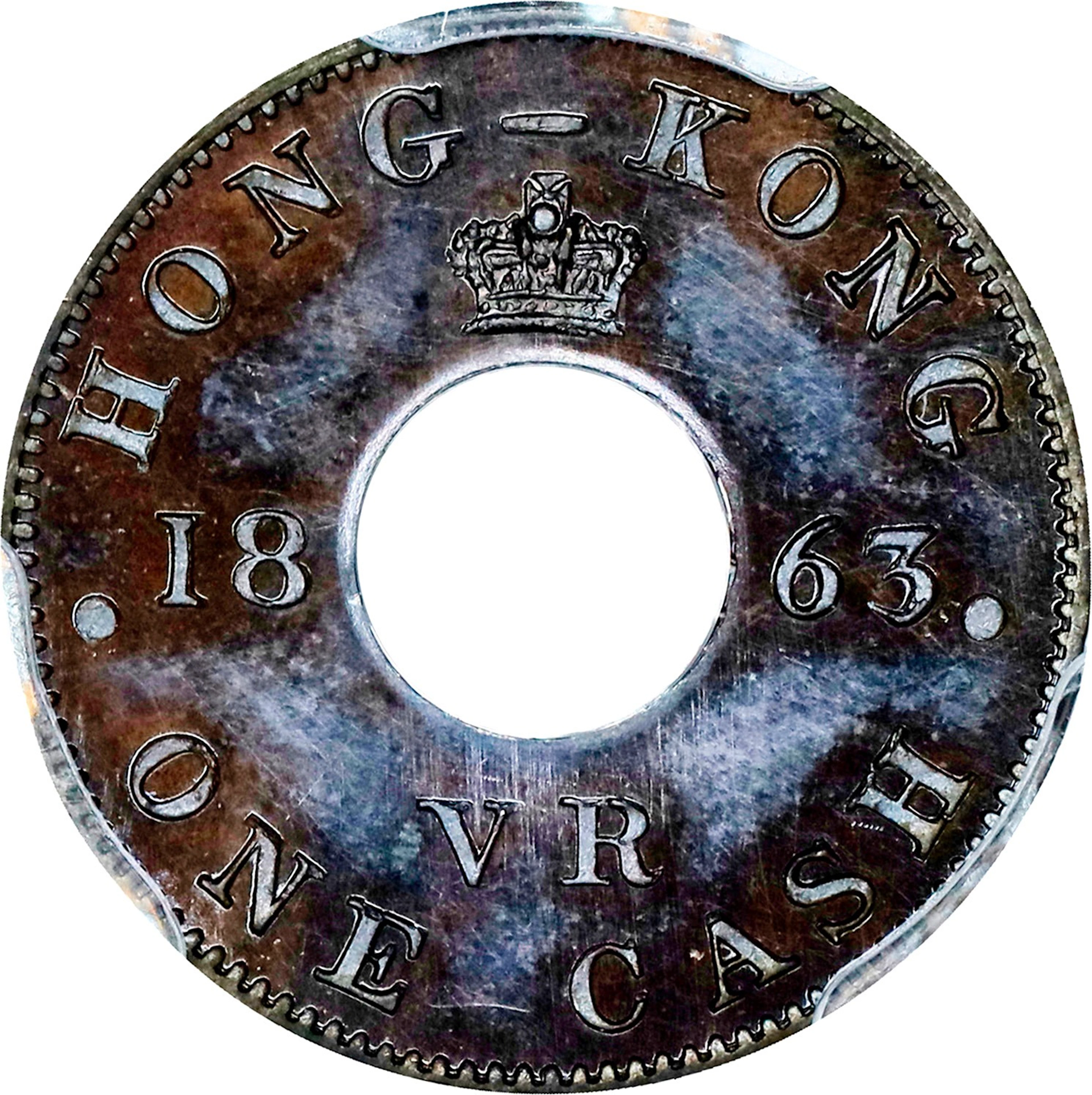 (t) HONG KONG (SAR). Copper Cash Pattern, 1863. London Mint. Victoria.