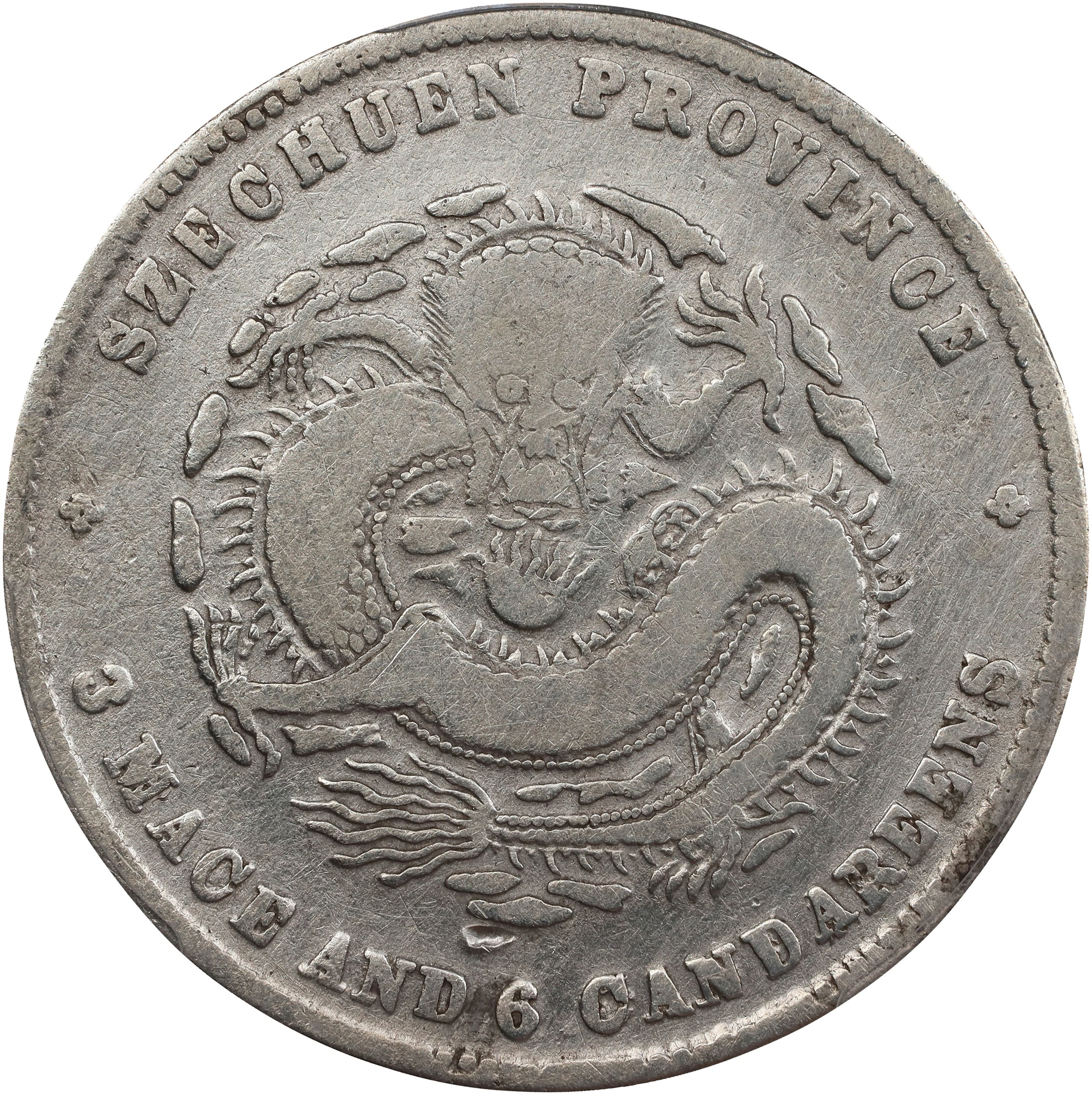(t) CHINA. Szechuan. 3 Mace 6 Candareens (50 Cents), ND (1901-08).
