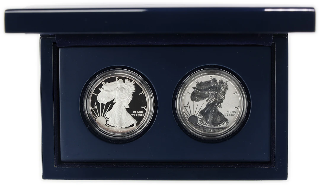 (2 oz, 62.208 g ASW). 2012 American Silver Eagle San Francisco Two-Coin