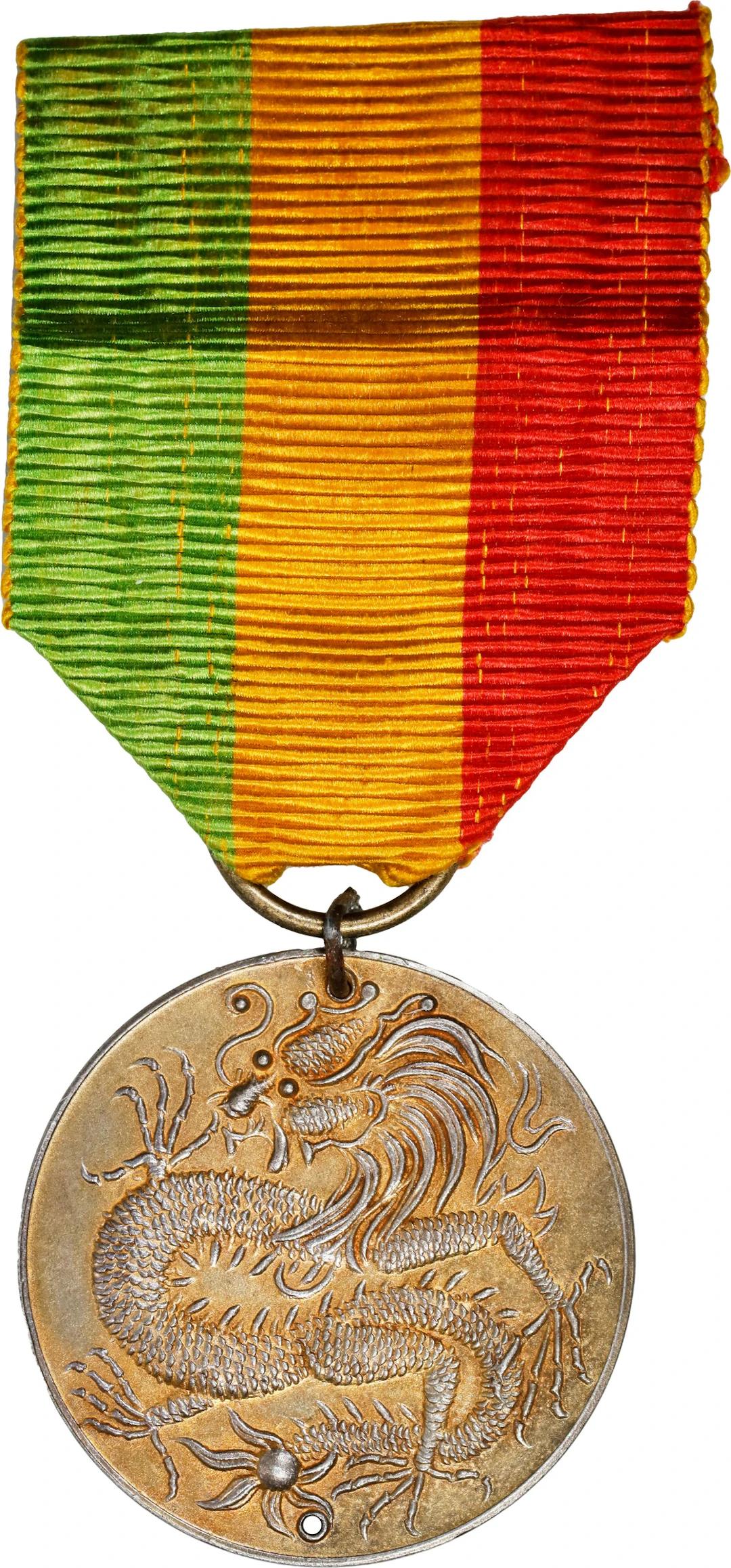 ANNAM. Gilt Silver Medallic 3 Tien, ND (1926-45). Bao Dai. ABOUT UNCIRCULATED