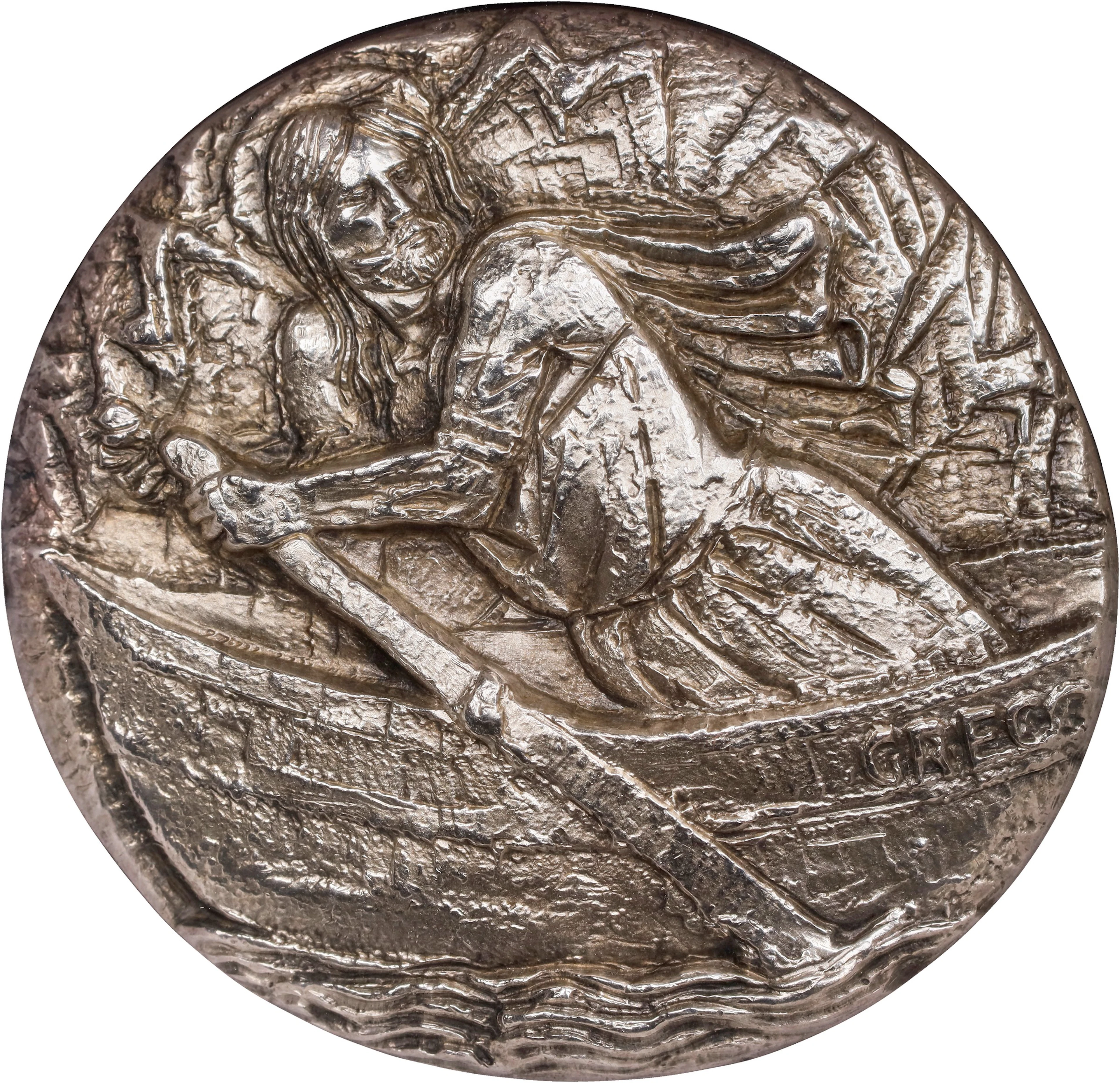 PHILIPPINES. Pope Paul VI Pastoral Visit Silver Medal, 1970. NGC MS-68.