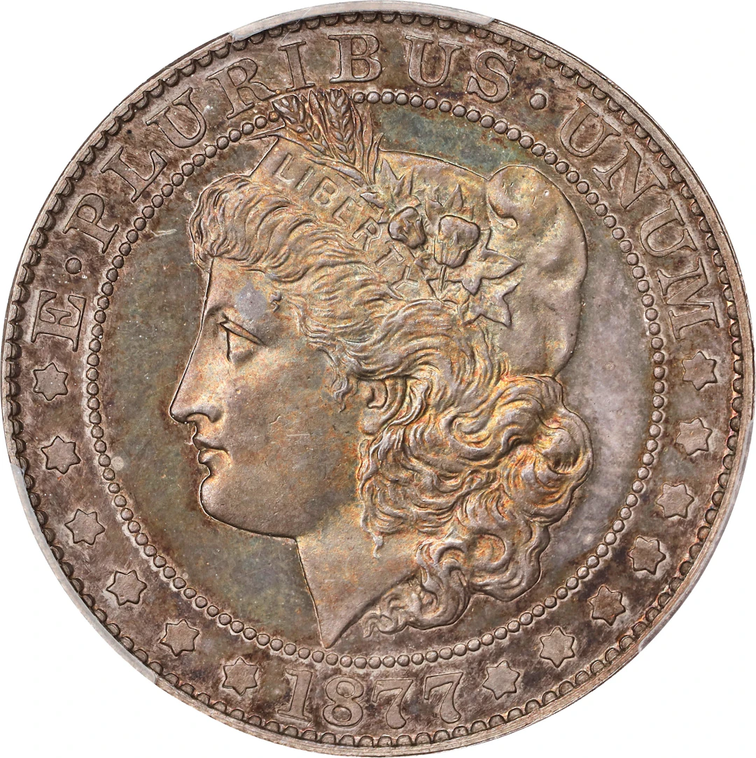 1877 Pattern Morgan Half Dollar. Judd-1520, Pollock-1684. Rarity-8+.