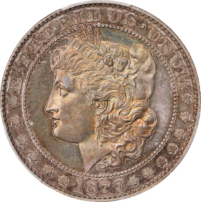 1877 Pattern Morgan Half Dollar. Judd-1520, Pollock-1684. Rarity-8+.