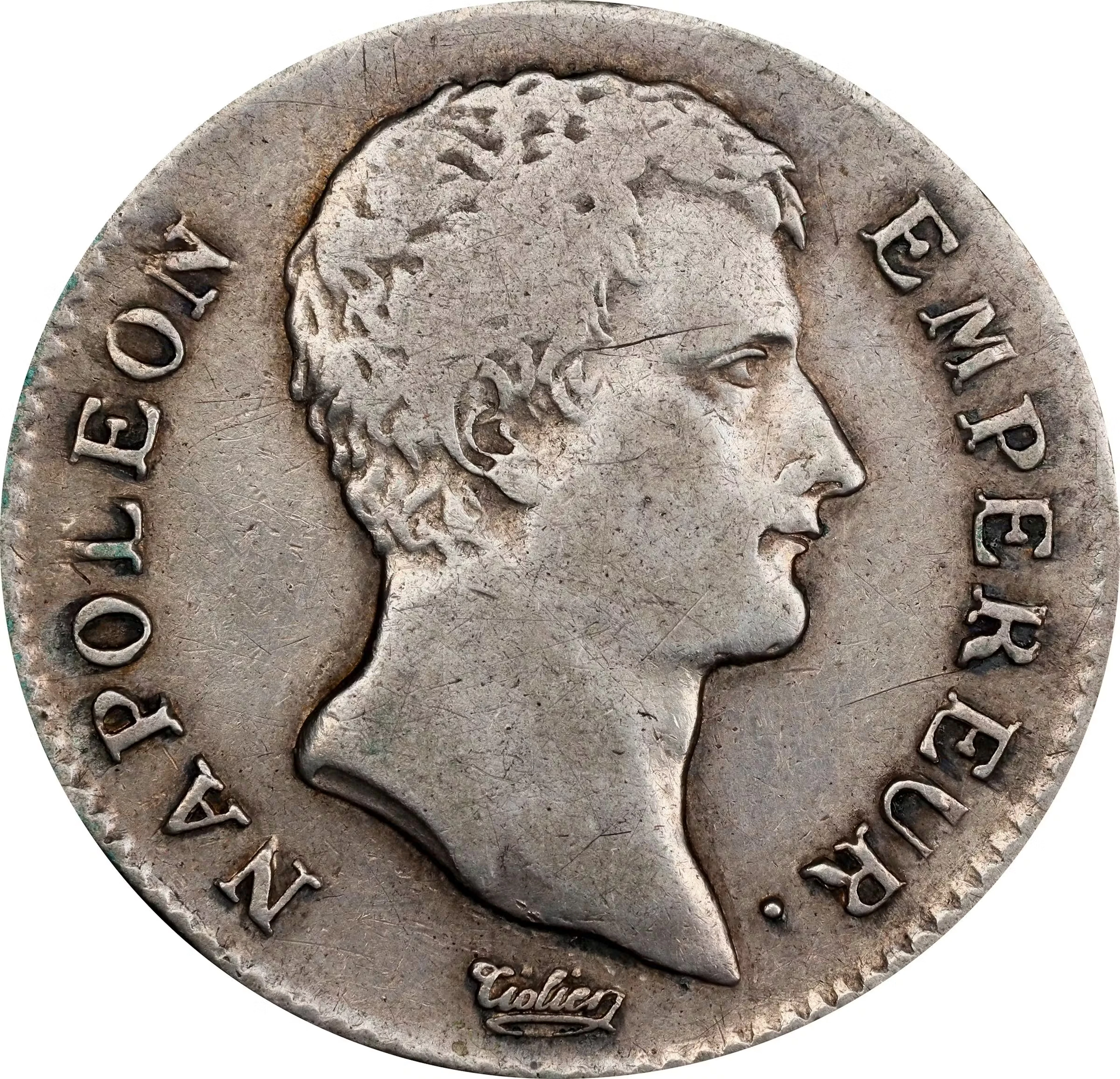 FRANCE. Empire. Franc, Year 14-MA (1805/6). Marseille Mint. Napoleon
