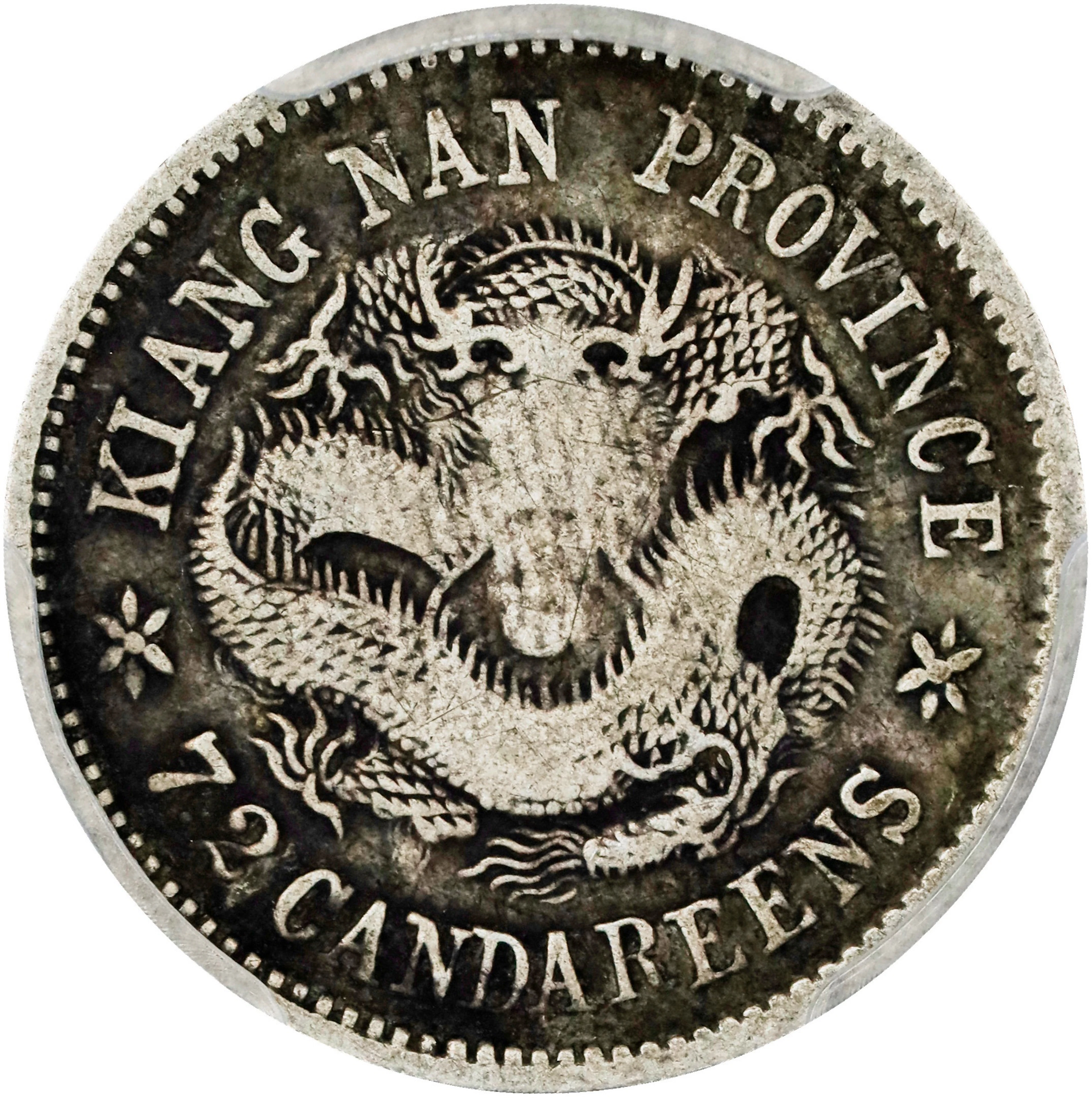 (t) CHINA. Kiangnan. 7.2 Candareens (10 Cents), CD (1904)-HAH TH.