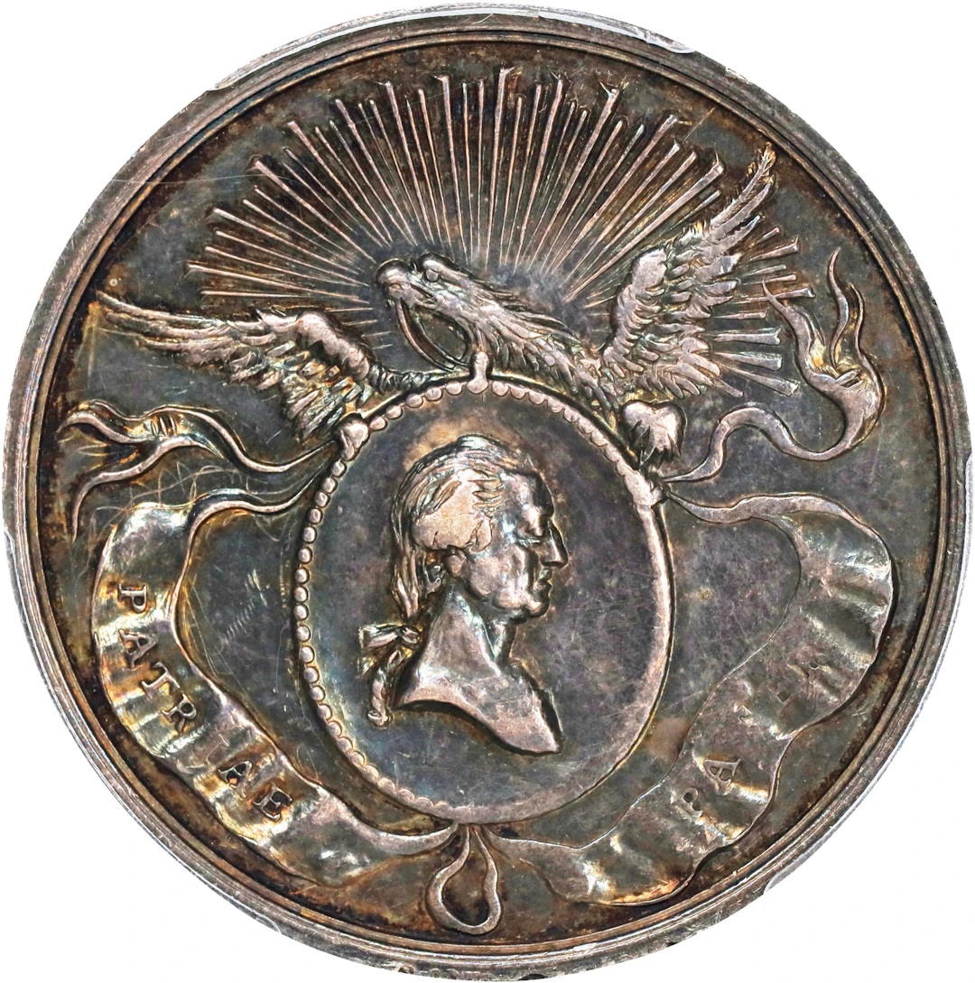 1832 Philadelphia Civic Procession Medal. Original. Musante GW-130
