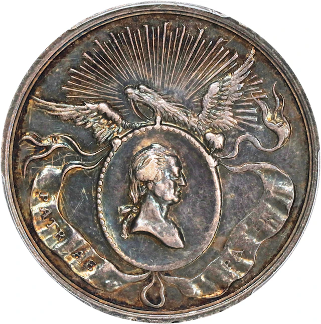 1832 Philadelphia Civic Procession Medal. Original. Musante GW-130
