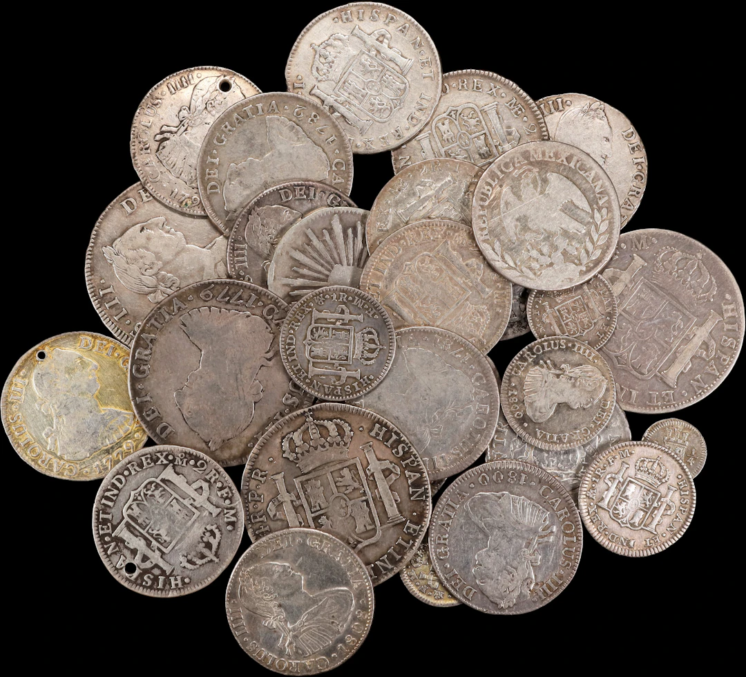SPANISH COLONIAL. Group of Silver Minor Issues (31 Pieces), 1745-1835.