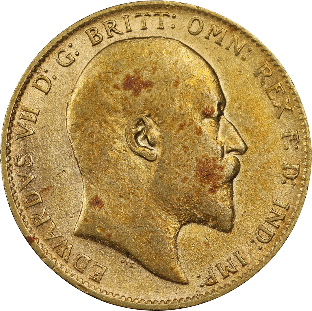 (0.236 oz, 7.325 g AGW). Great Britain. 1906 Gold Sovereign.