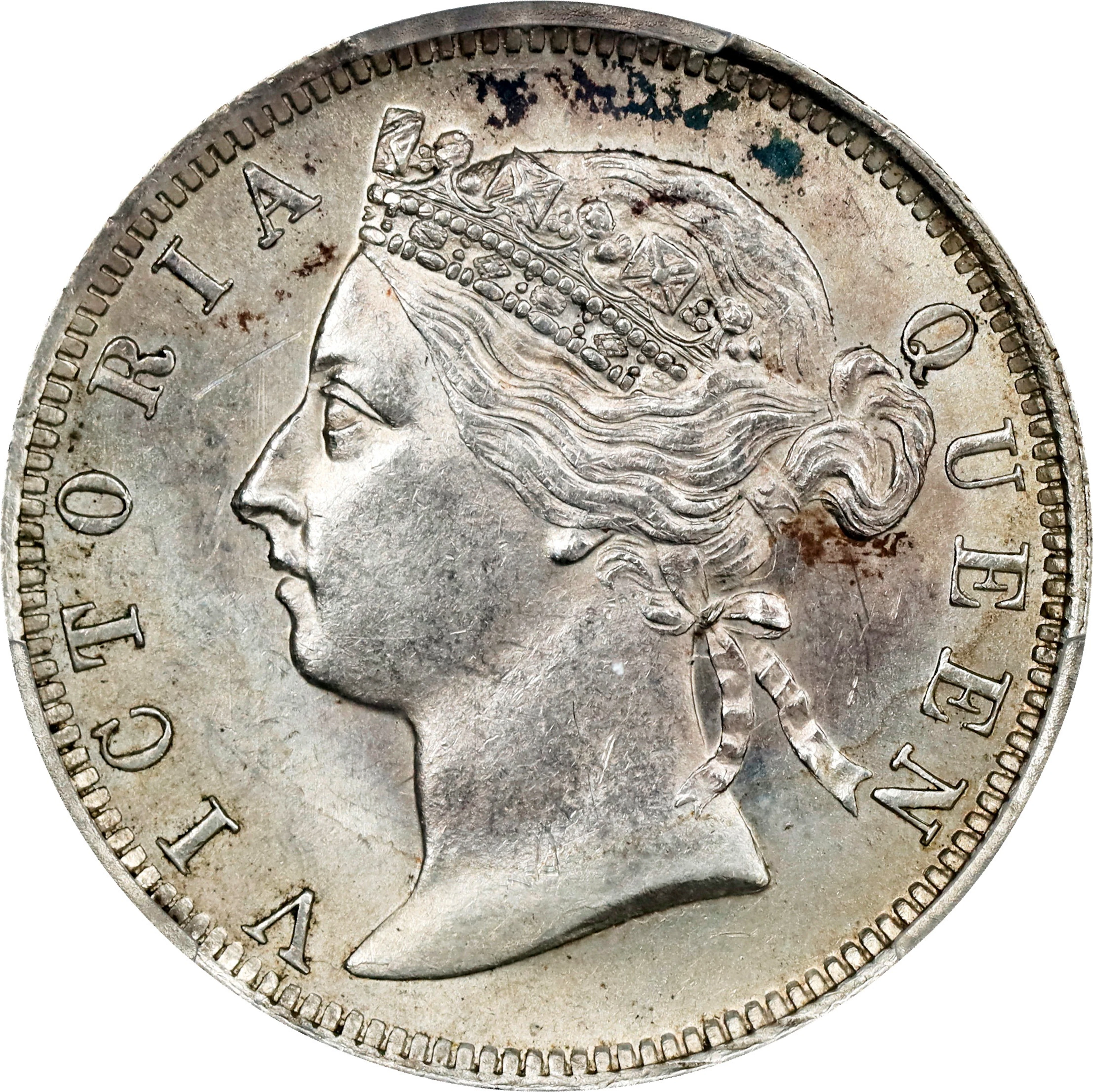(t) HONG KONG (SAR). 20 Cents, 1888. London Mint. Victoria. PCGS MS-61.
