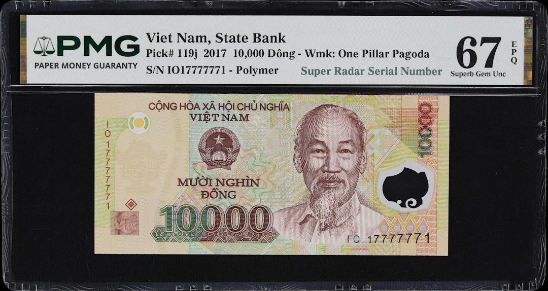 VIETNAM. State Bank of Vietnam. 10,000 Dong, 2017. P-119j. Super Radar