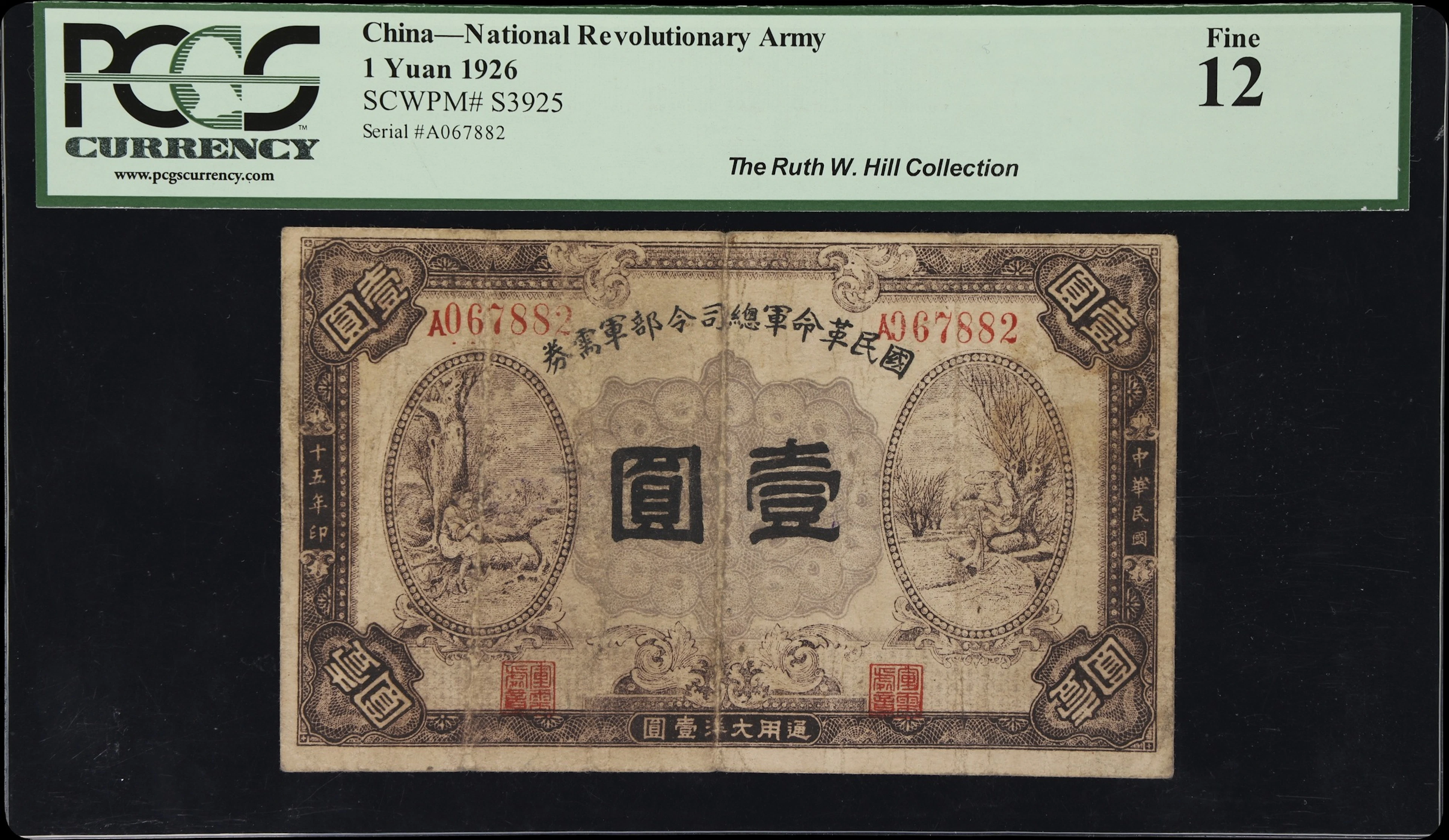 (t) CHINA--MILITARY. National Revolutionary Army. 1 Yuan, 1926. P-S3925.
