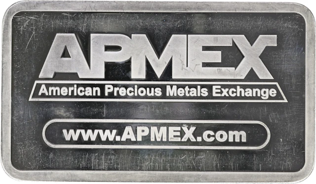 (10 oz, 311.04 g ASW). APMEX 10 oz Silver Bar.