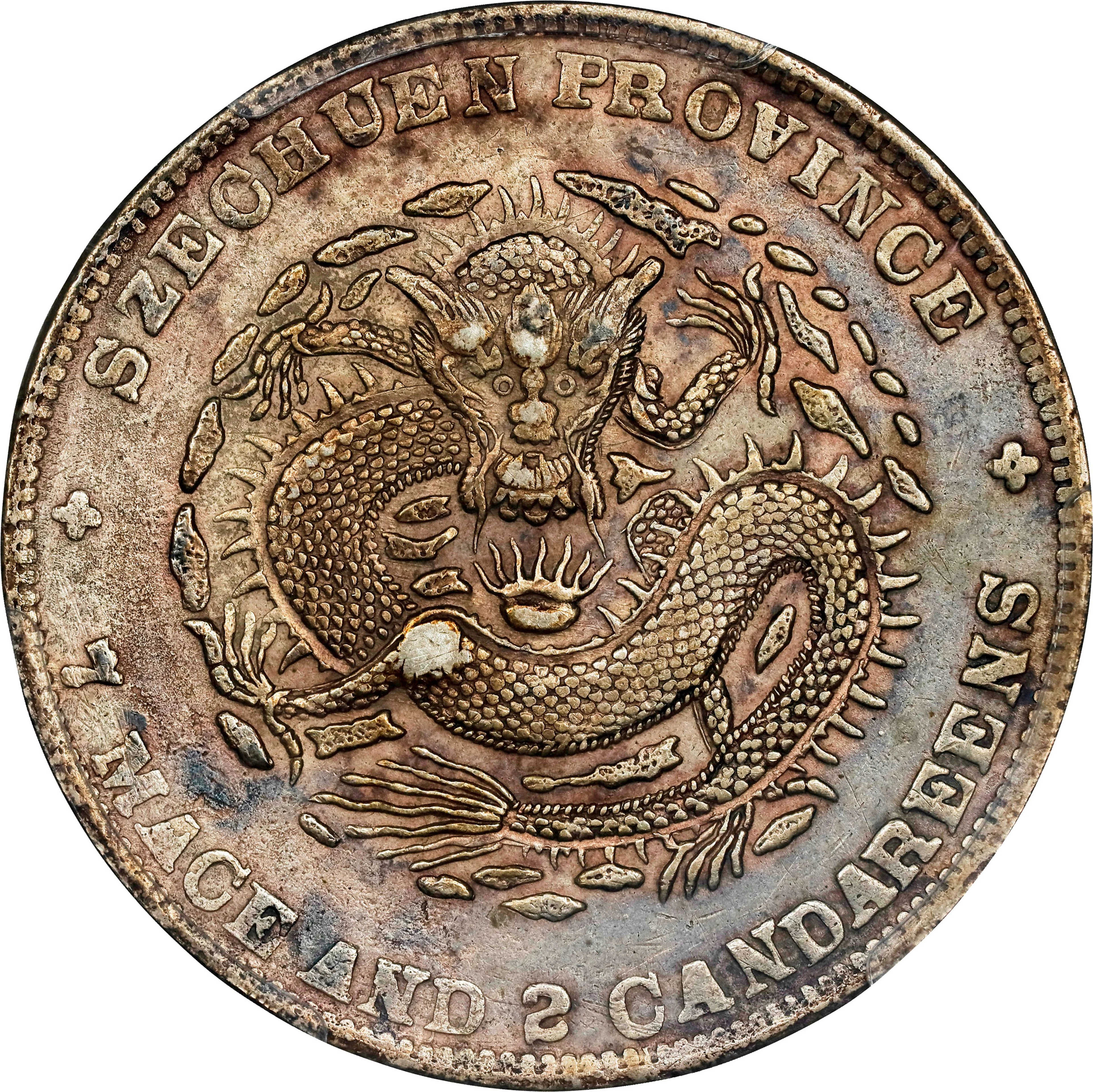 (t) CHINA. Szechuan. 7 Mace 2 Candareens (Dollar), ND (1901-08). Chengdu
