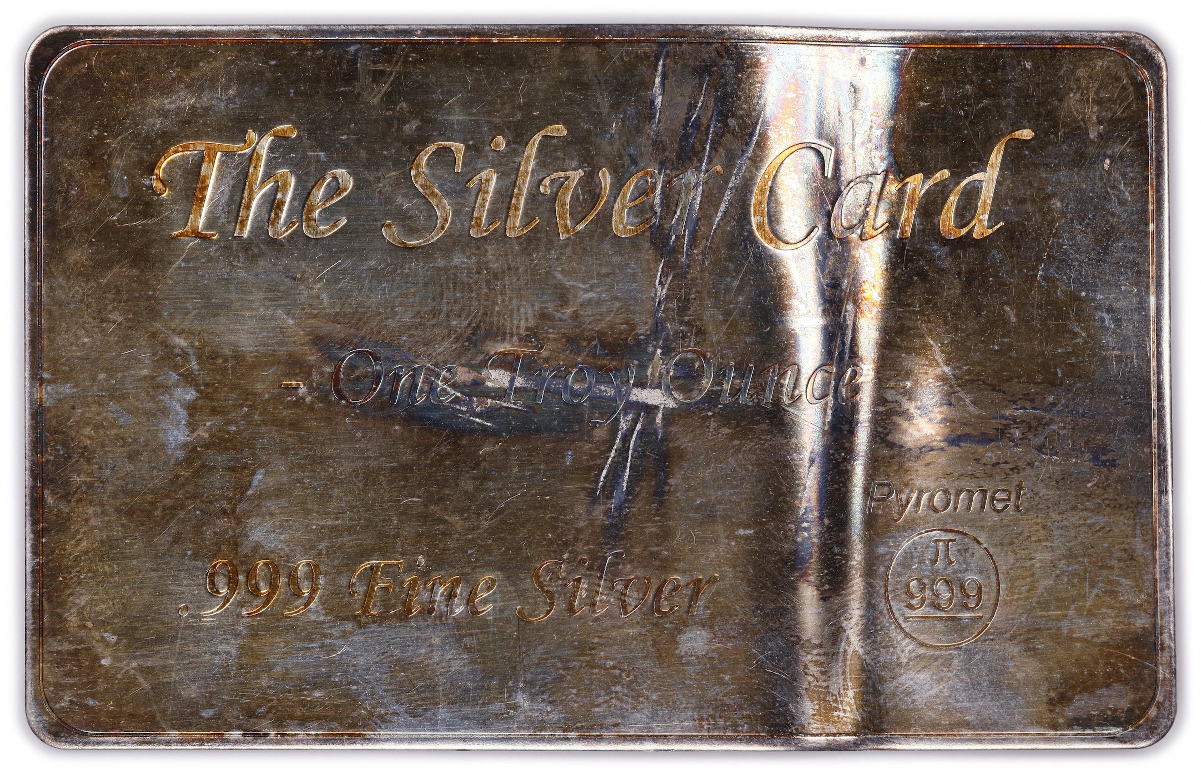 (1 oz, 31.104 g ASW). The Silver Card 1 oz Silver Bar.