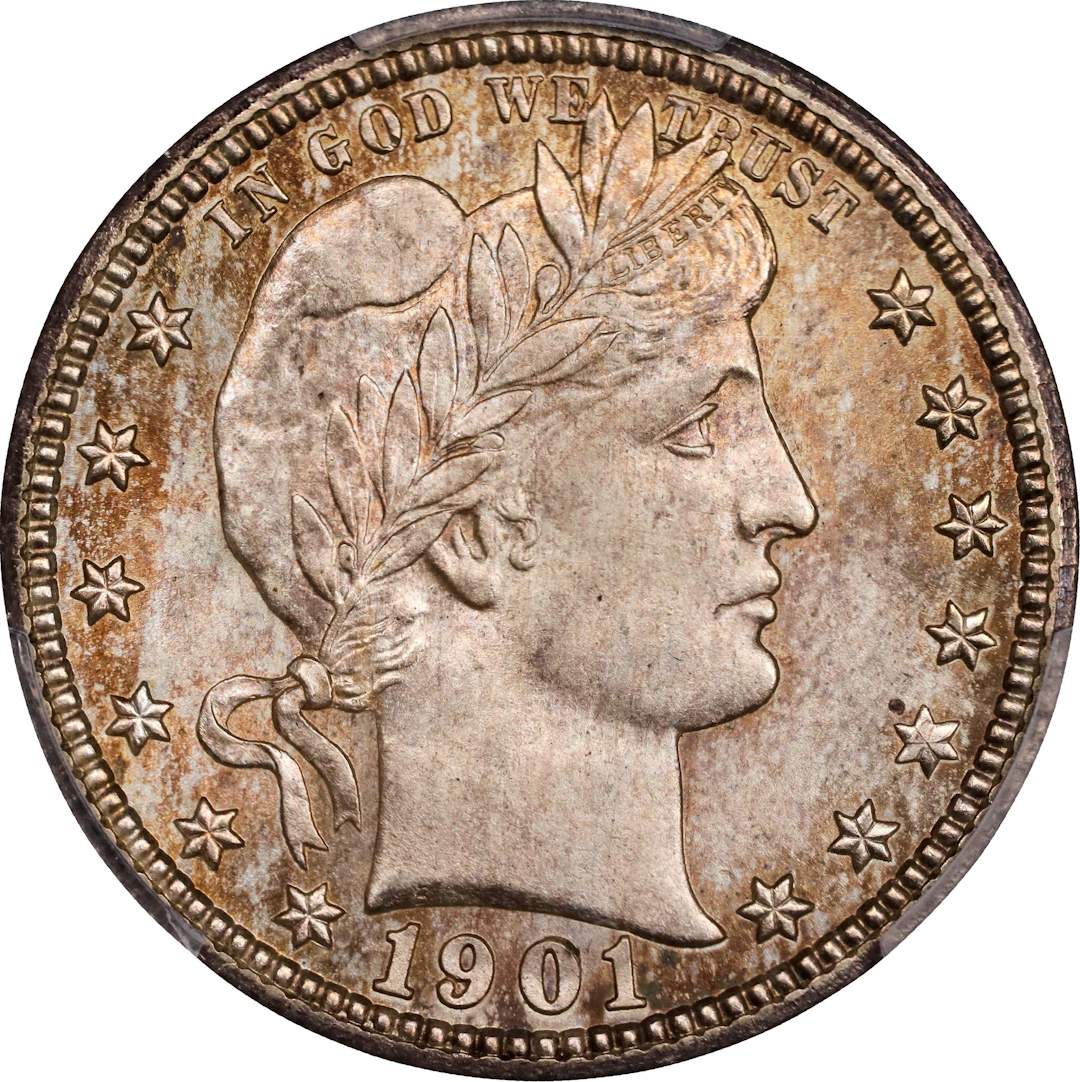 1901-S Barber Quarter. MS-66+ (PCGS). CAC.
