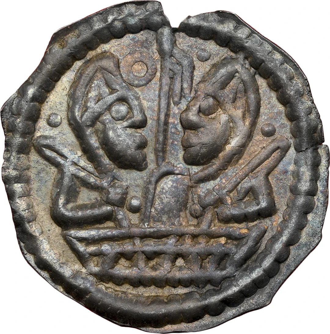 DENMARK. Penny (Bracteate), ND (1146-54). Northern Jutland Mint. Canute