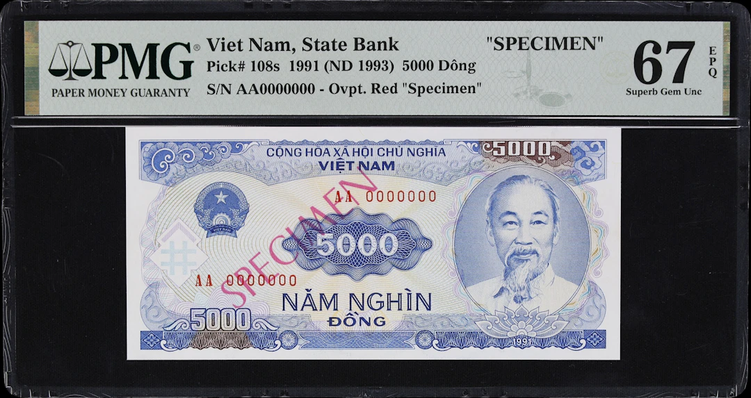 VIETNAM. State Bank of Vietnam. 5000 Dong, 1991 (ND 1993). P-108s.