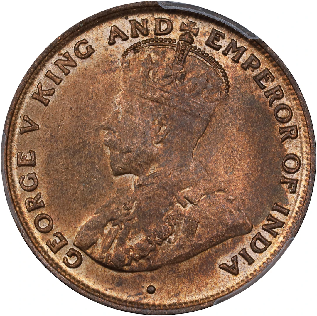(t) HONG KONG (SAR). Cent, 1919-H. Birmingham (Heaton) Mint. George