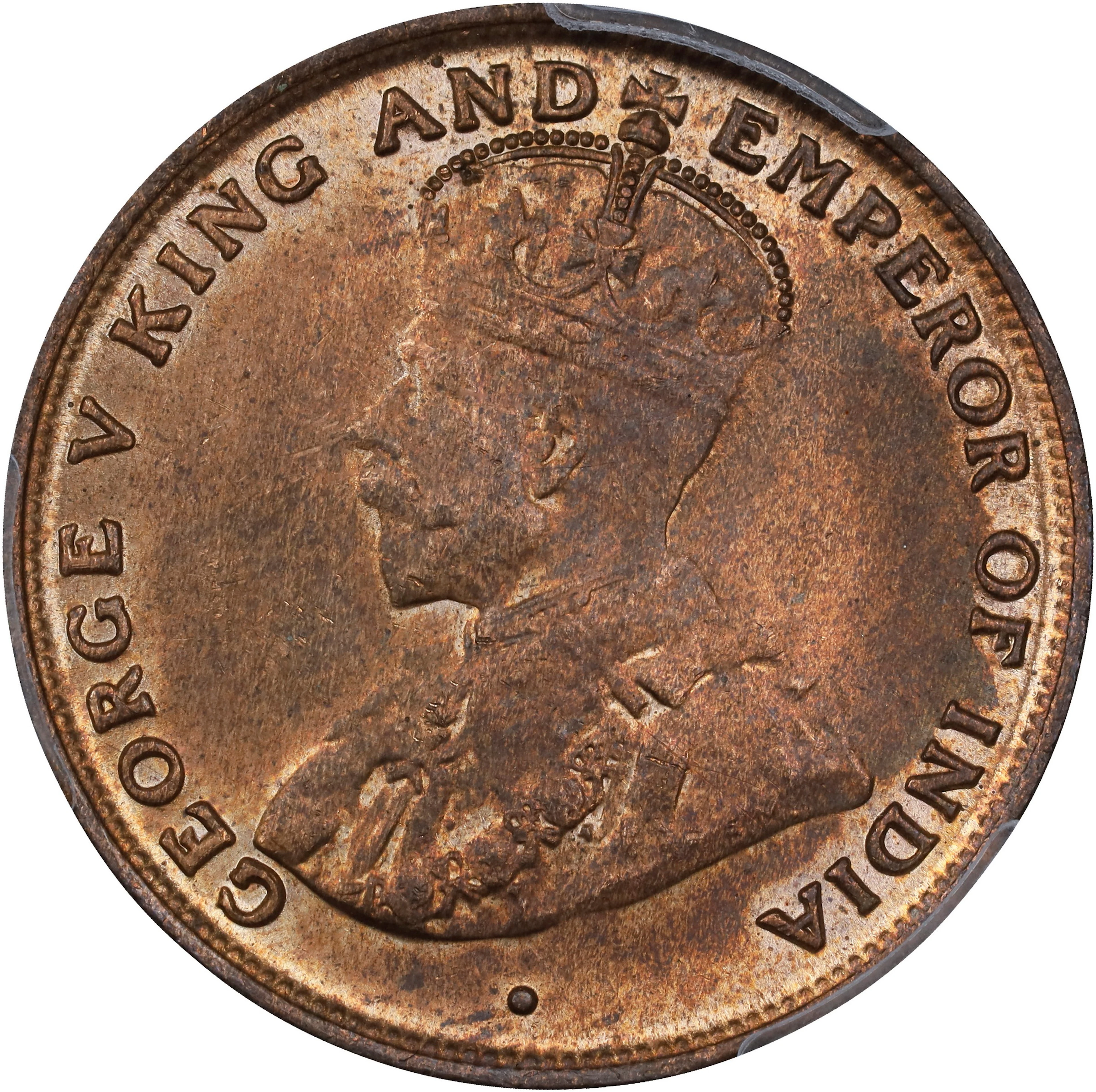 (t) HONG KONG (SAR). Cent, 1919-H. Birmingham (Heaton) Mint. George
