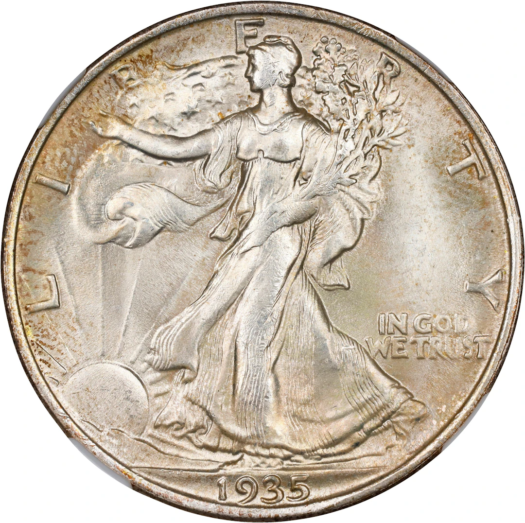 1935 Walking Liberty Half Dollar. MS-66 (NGC).