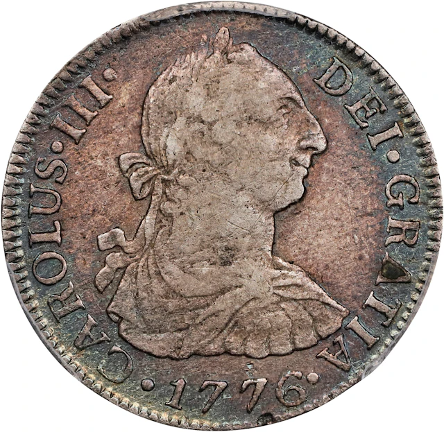 SPAIN. Viceroyalty of New Spain. 1776-Mo FM 2 Reales. Mexico City