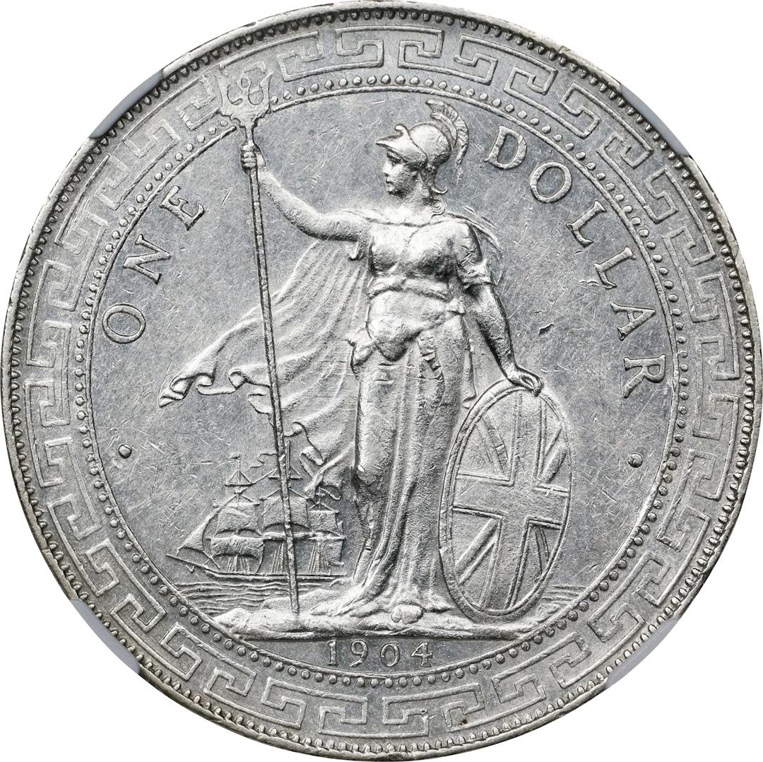 GREAT BRITAIN. Trade Dollar, 1904-B. Bombay Mint. Edward VII. NGC