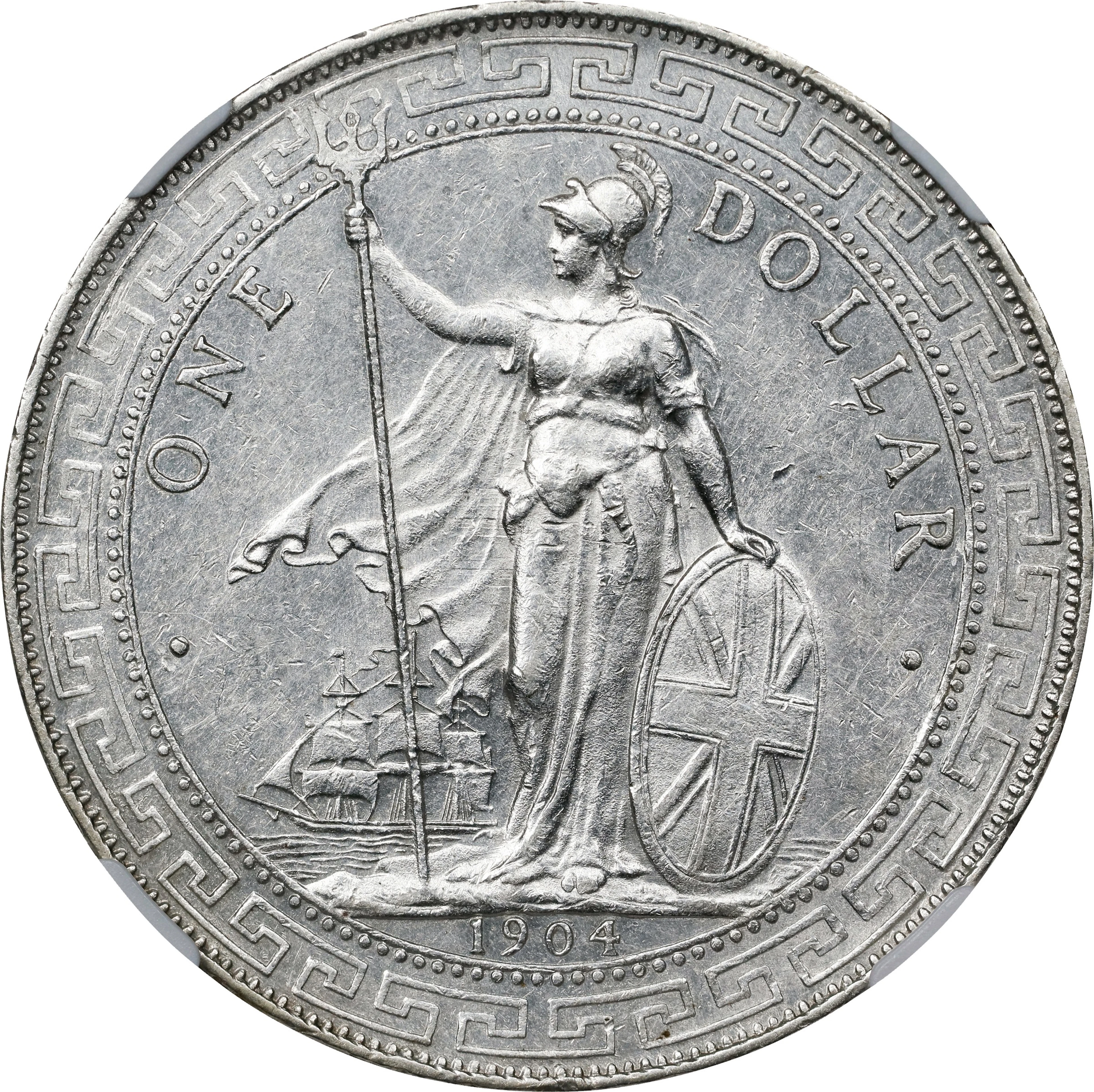 GREAT BRITAIN. Trade Dollar, 1904-B. Bombay Mint. Edward VII. NGC