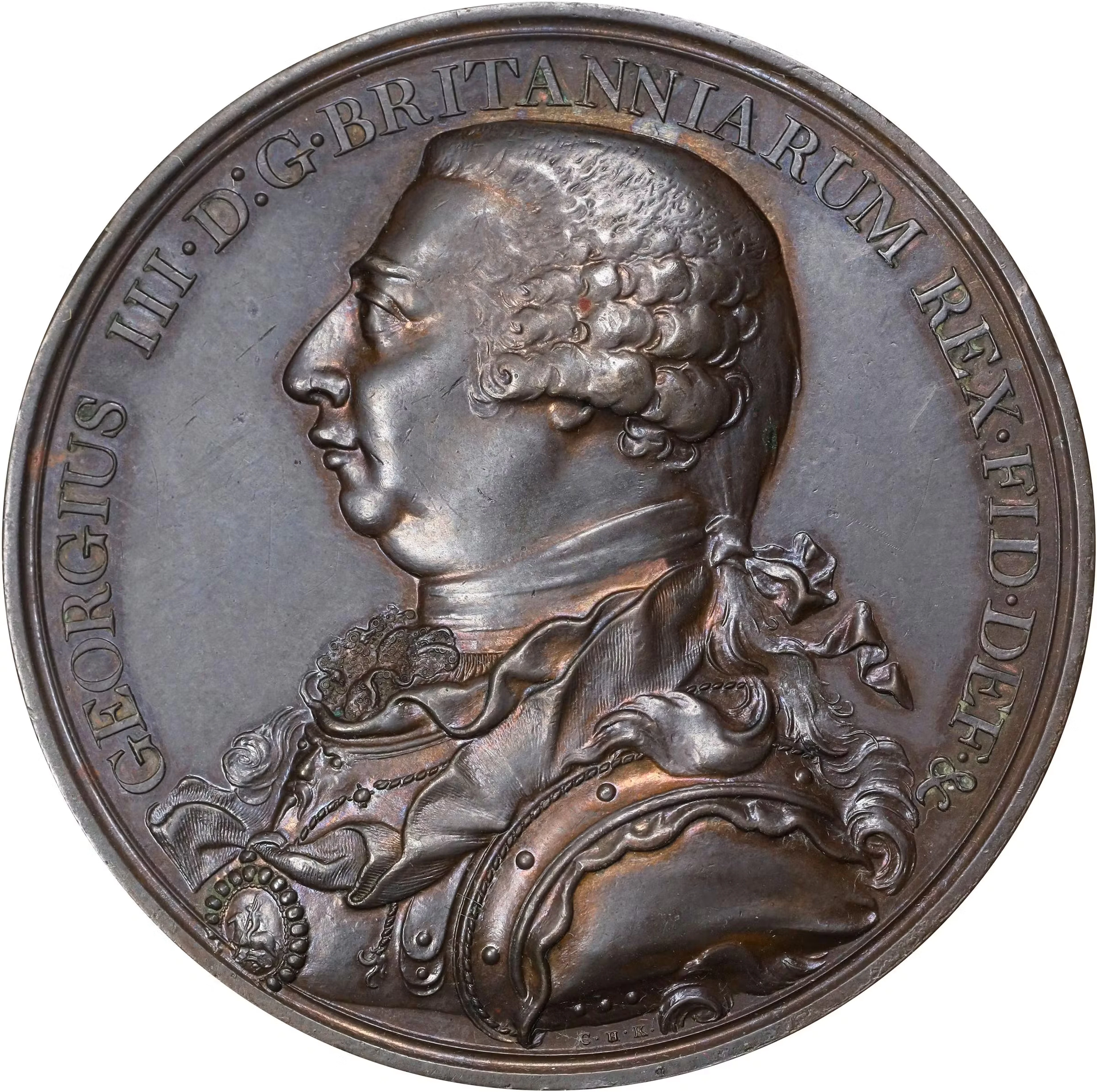 GREAT BRITAIN. George III/Peace of Amiens Bronze Medal, 1802. London