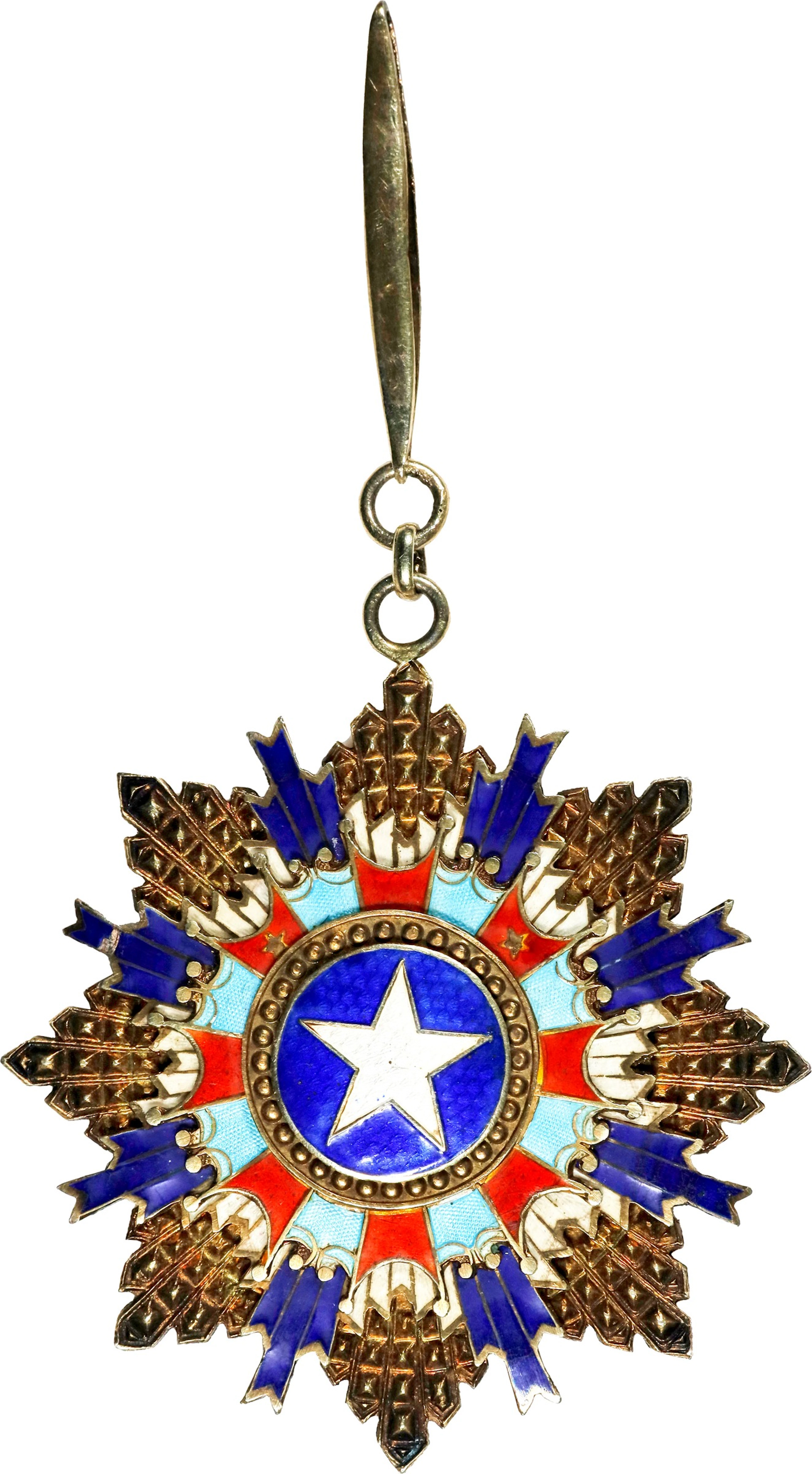 CHINA. Order of the Brilliant Star Fifth Class Commander Badge, Instituted