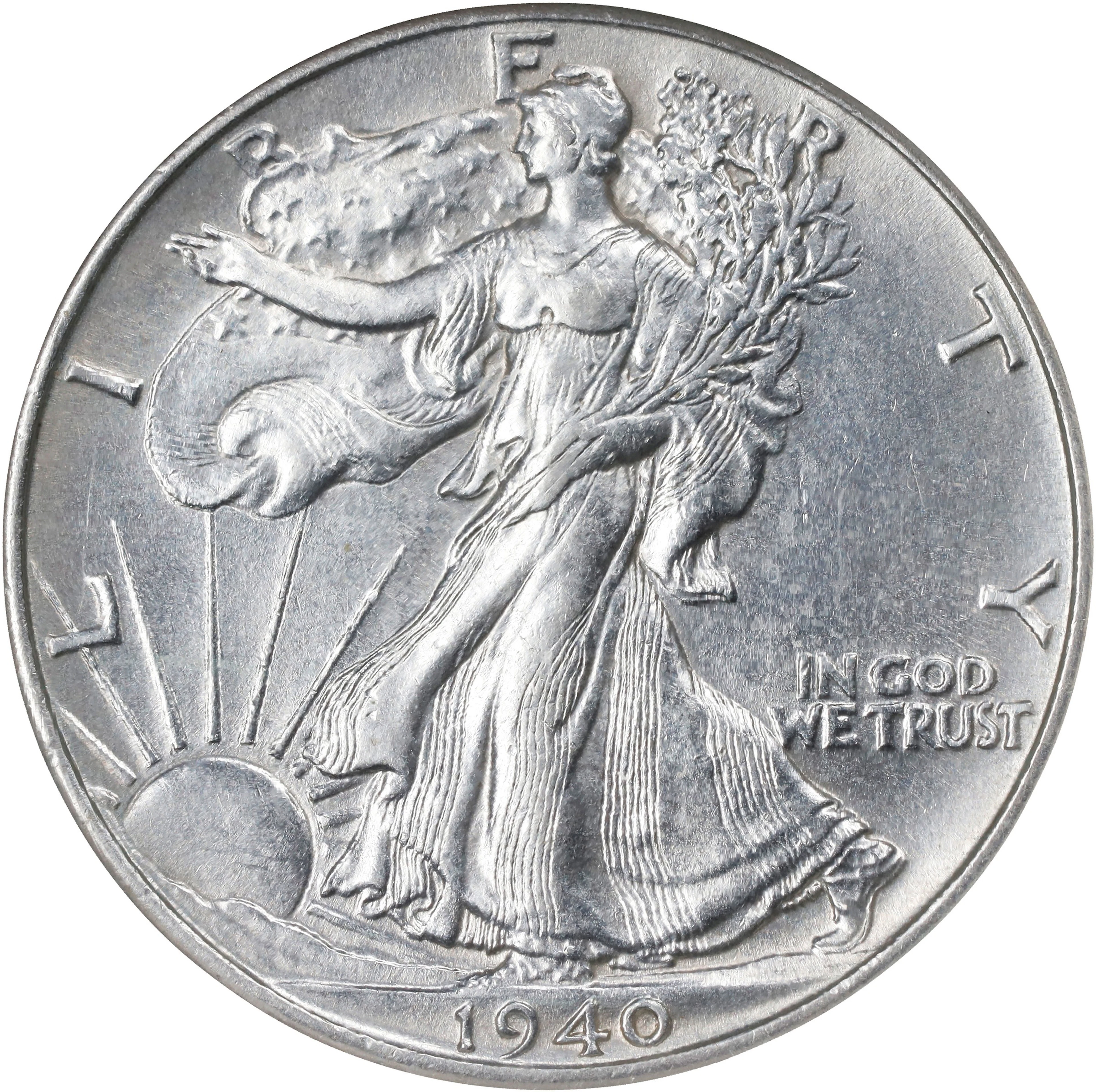 1940 Walking Liberty Half Dollar. MS-62 (NGC).