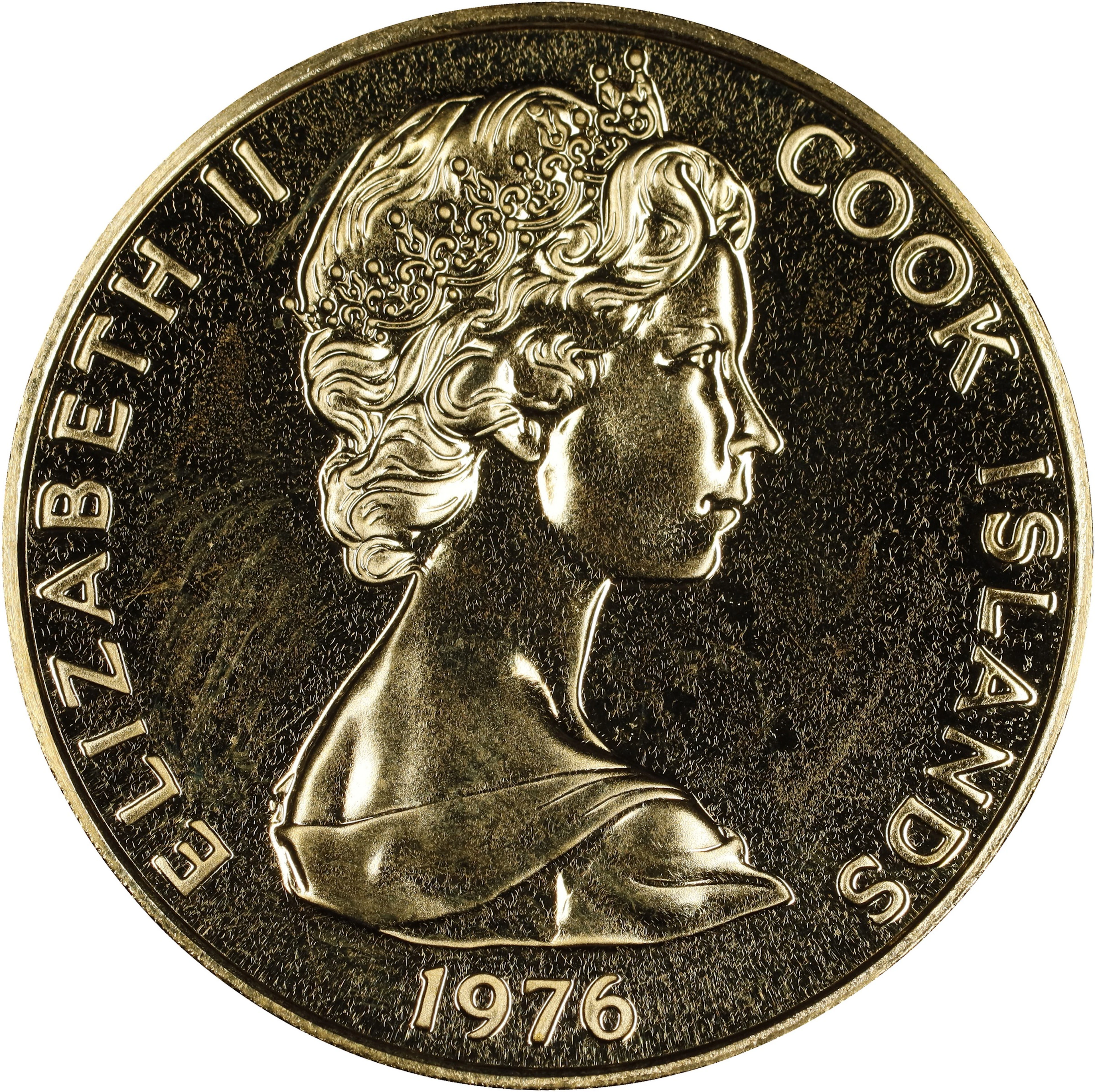 (0.278 oz, 8.647 g AGW). Cook Islands. 1976 United States Bicentennial
