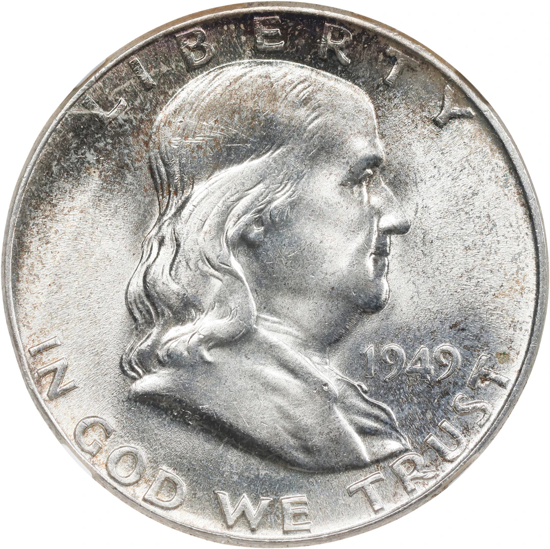 1949 Franklin Half Dollar. MS-65 FBL (NGC).