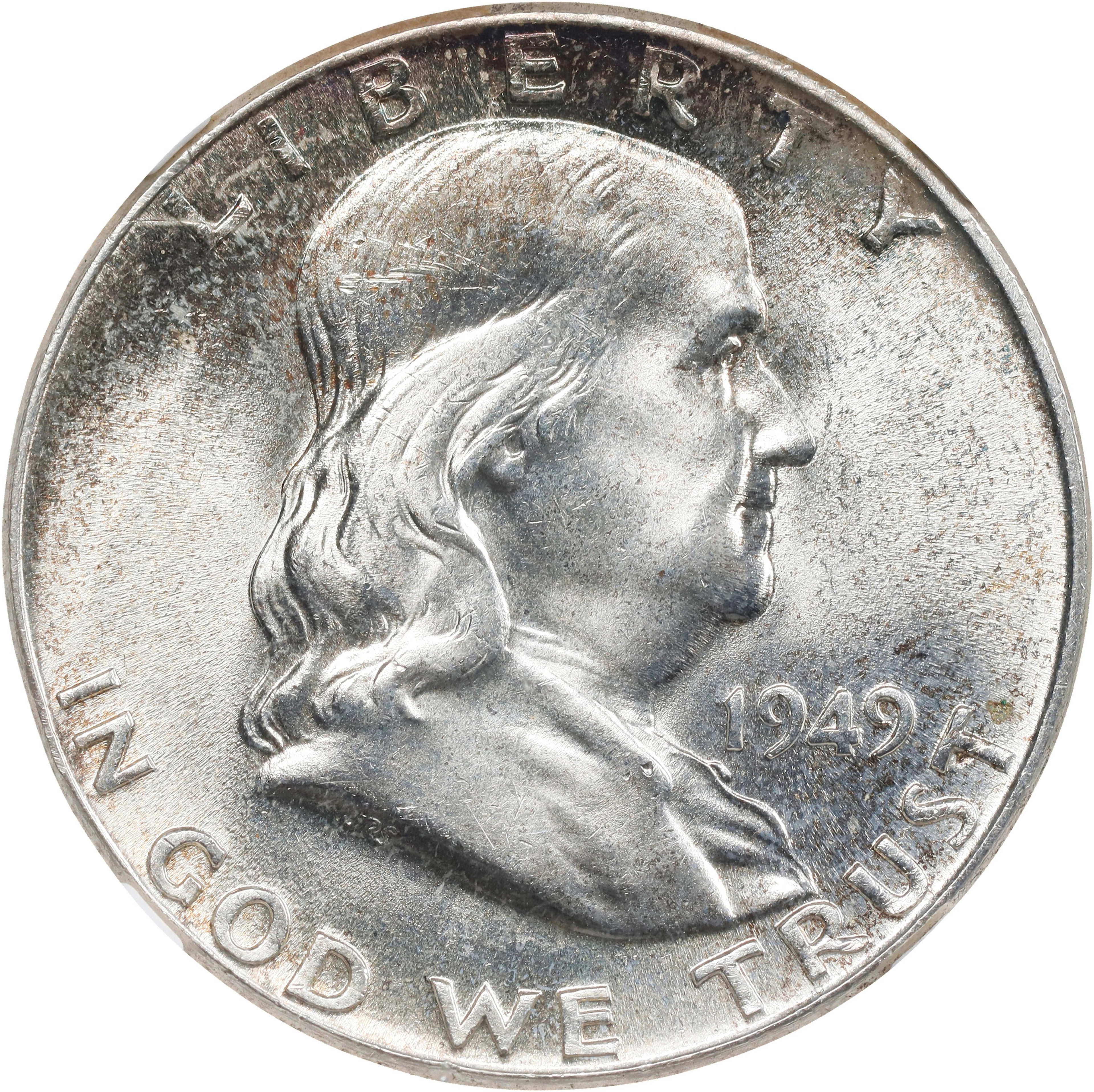 1949 Franklin Half Dollar. MS-65 FBL (NGC).