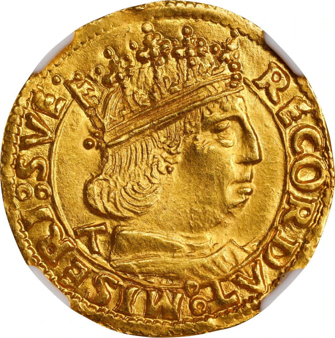 ITALY. Naples & Sicily (Naples). Ducat, ND (1458-94)-T. Naples Mint.