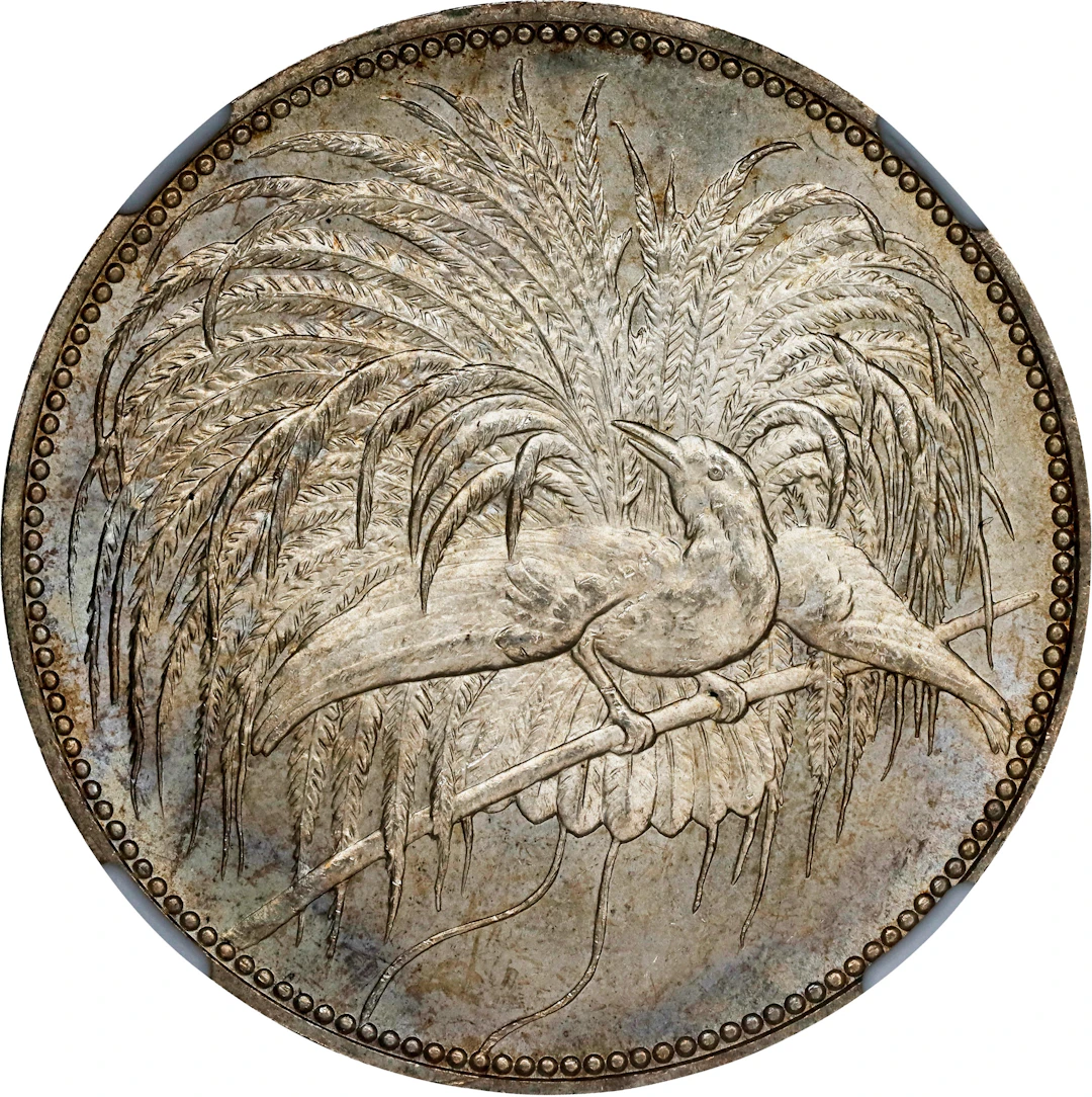 GERMAN NEW GUINEA. 5 Mark, 1894-A. Berlin Mint. Wilhelm II. NGC MS-66.