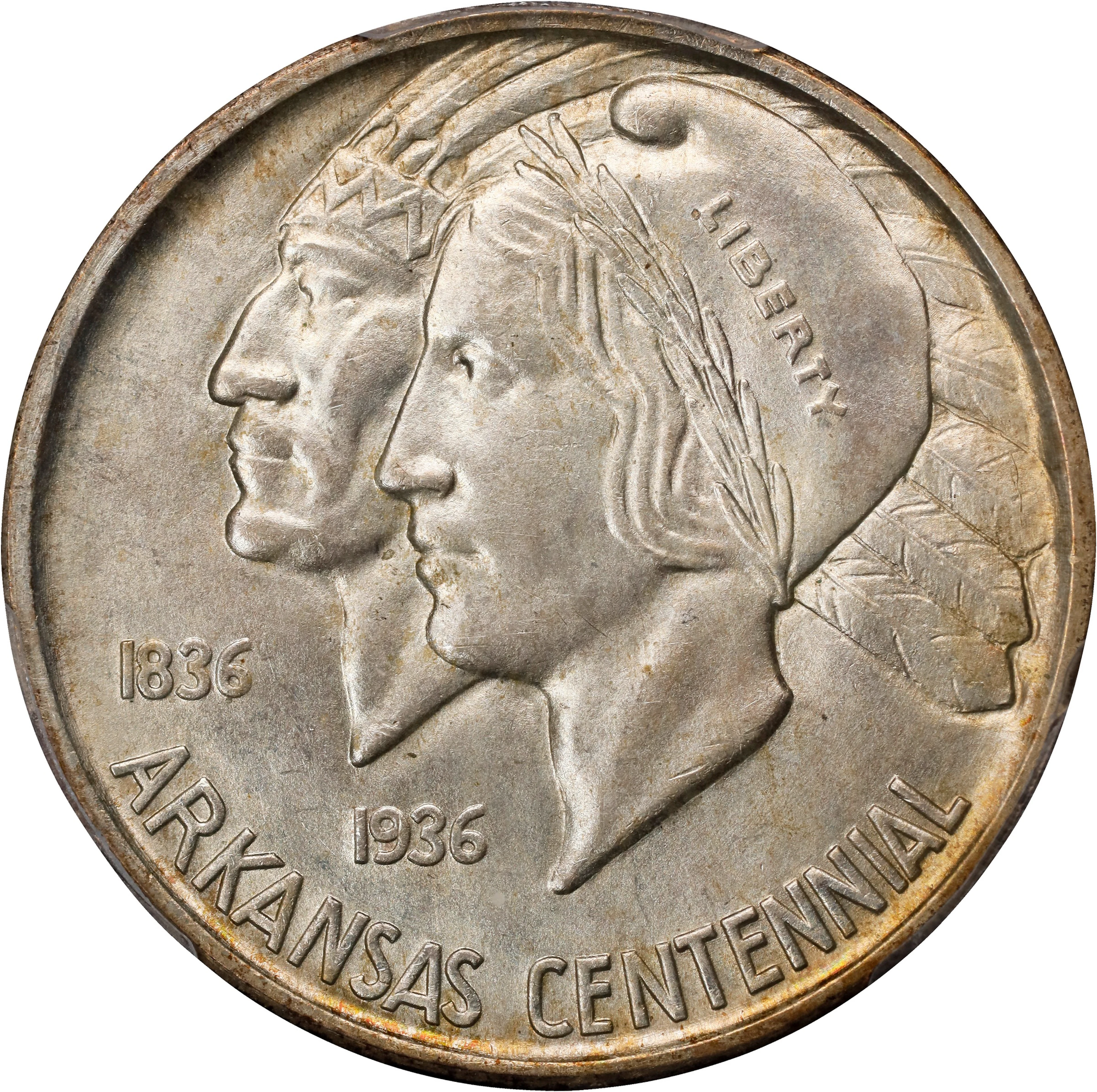 1939-S Arkansas Centennial. MS-64 (PCGS).