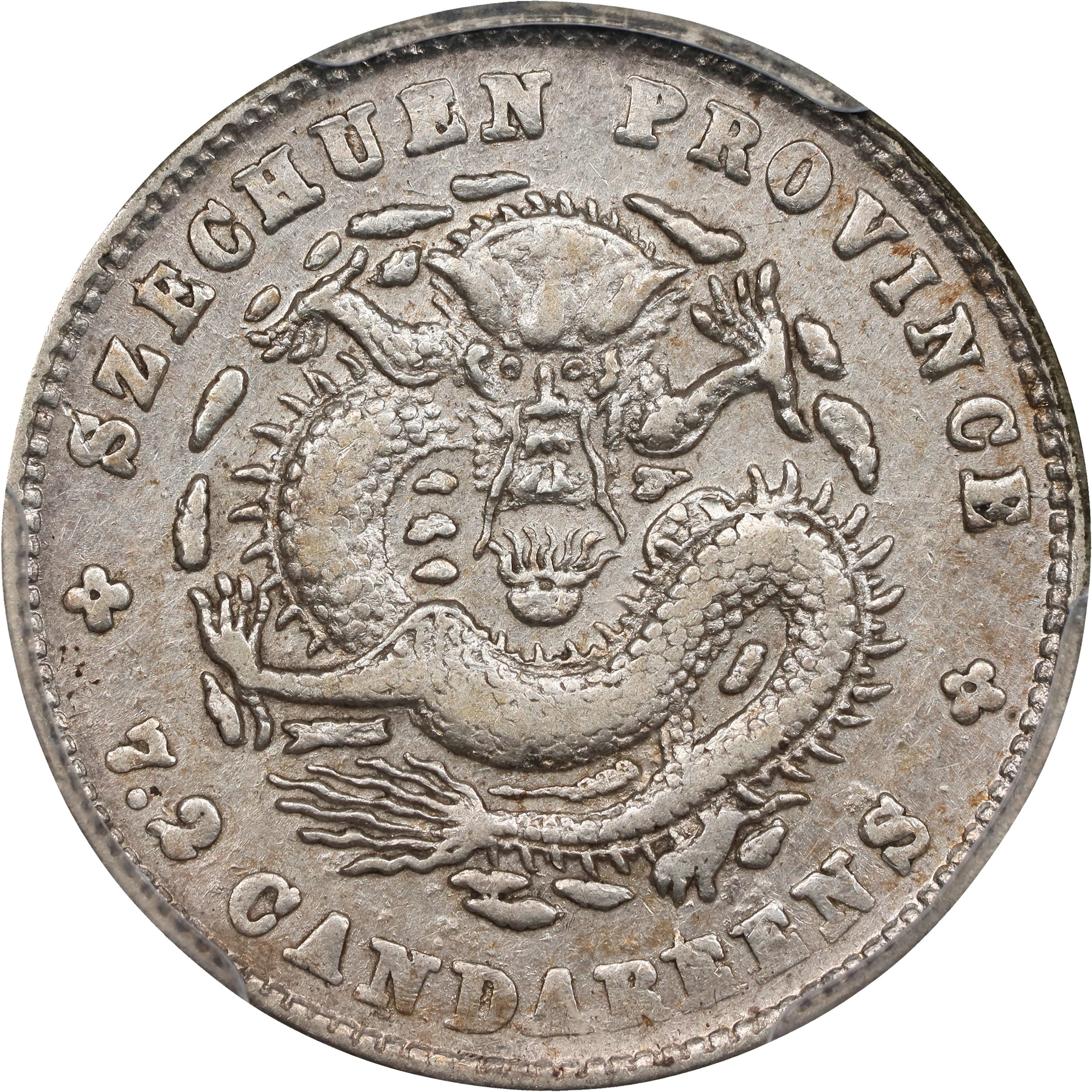 (t) CHINA. Szechuan. 7.2 Candareens (10 Cents), ND (1909-11). Chengdu
