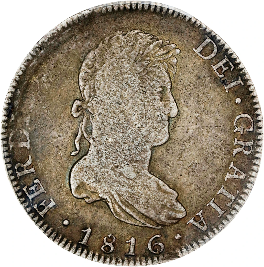 MEXICO. 8 Reales, 1816-Mo JJ. Mexico City Mint. Ferdinand VII. PCGS
