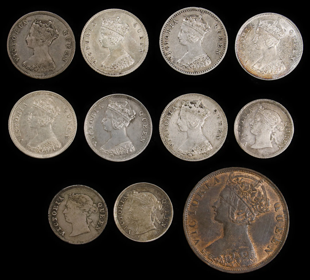 (t) HONG KONG (SAR). Group of Mostly Silver Issues (11 Pieces), 1865-1900.
