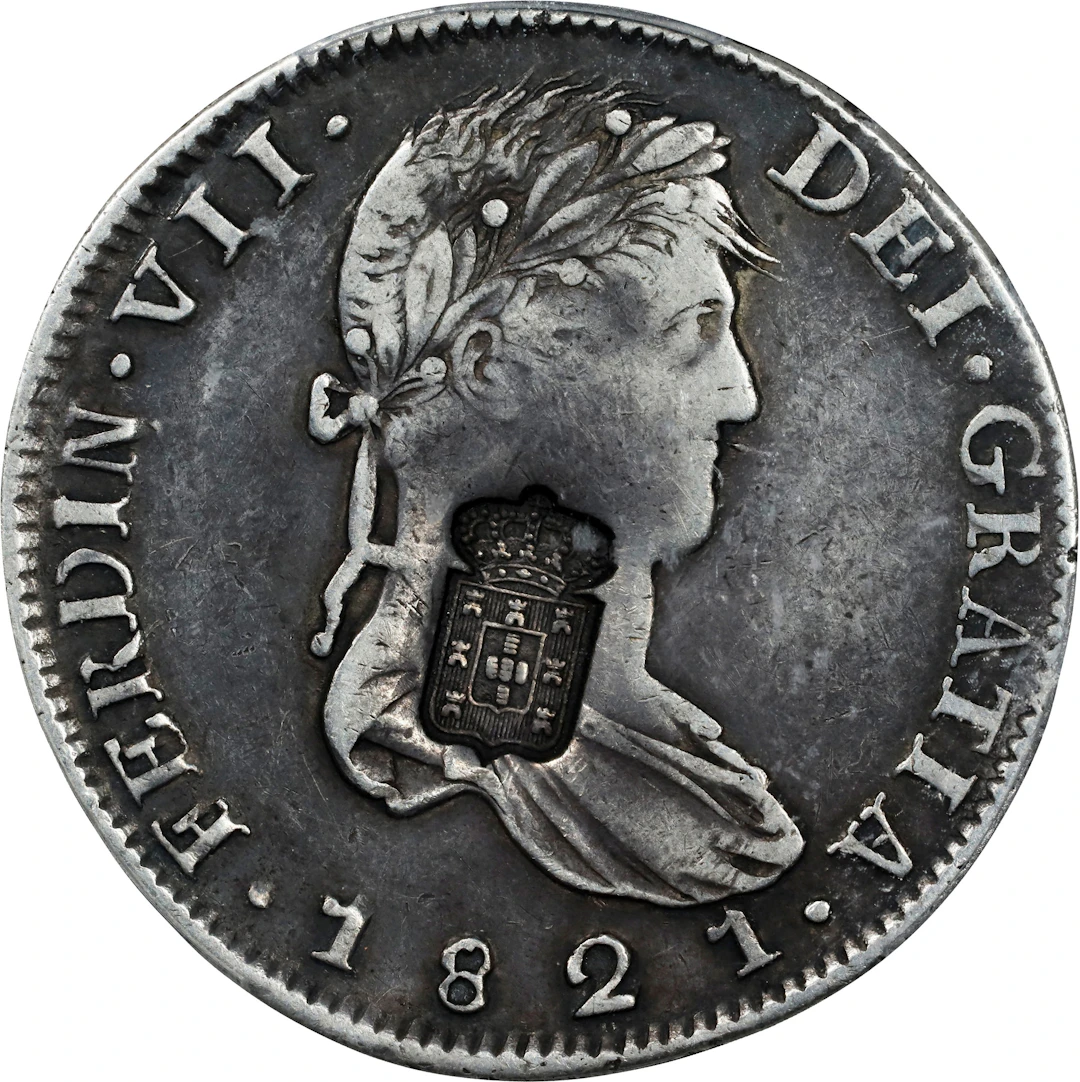 PORTUGAL. Portugal - Mexico. 870 Reis, (1834). Maria II. PCGS VF-35.