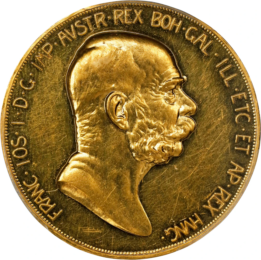 AUSTRIA. 100 Corona, 1908. Kremnica Mint. Franz Joseph I. PCGS MS-61.
