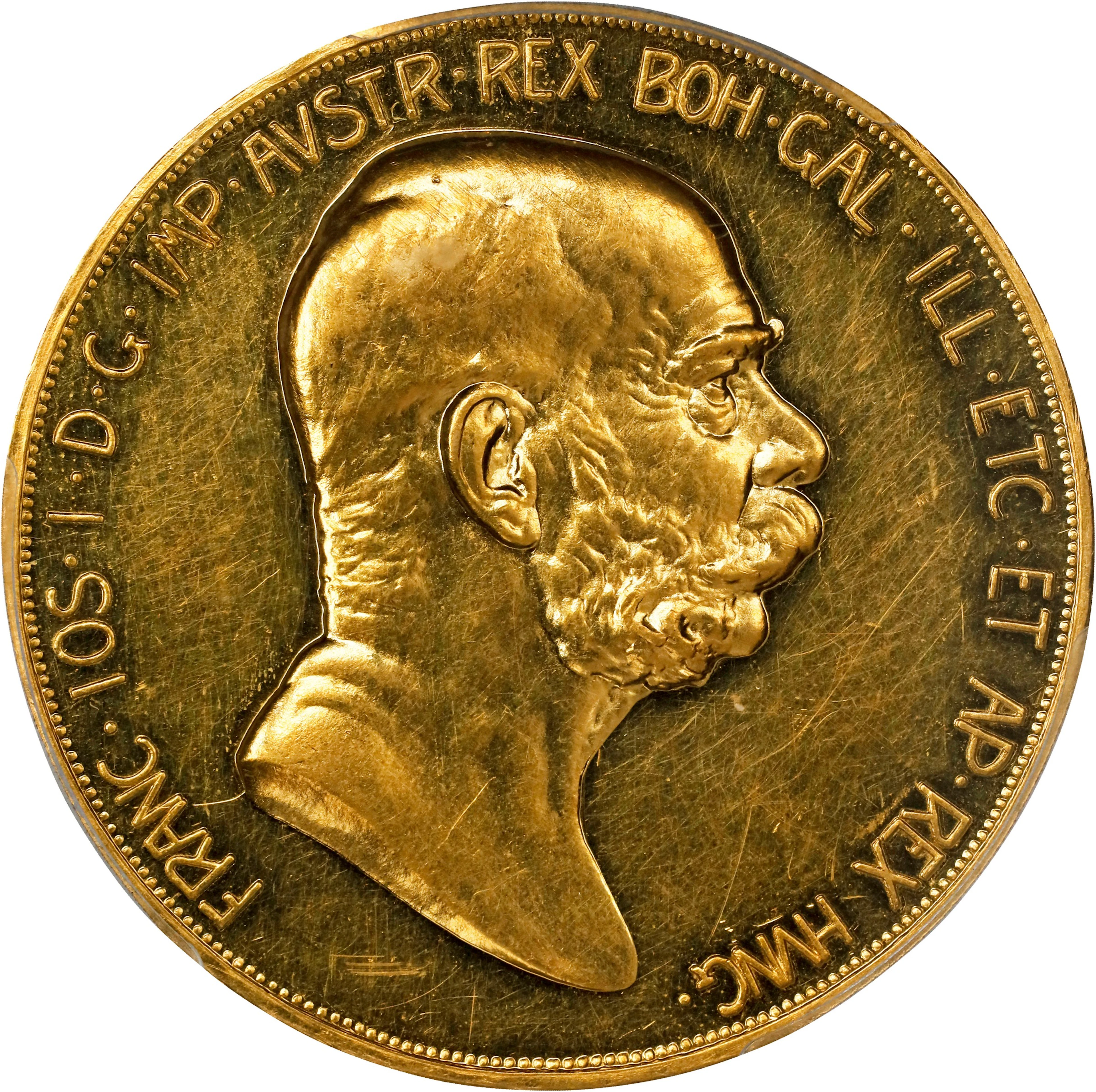 AUSTRIA. 100 Corona, 1908. Kremnica Mint. Franz Joseph I. PCGS MS-61.